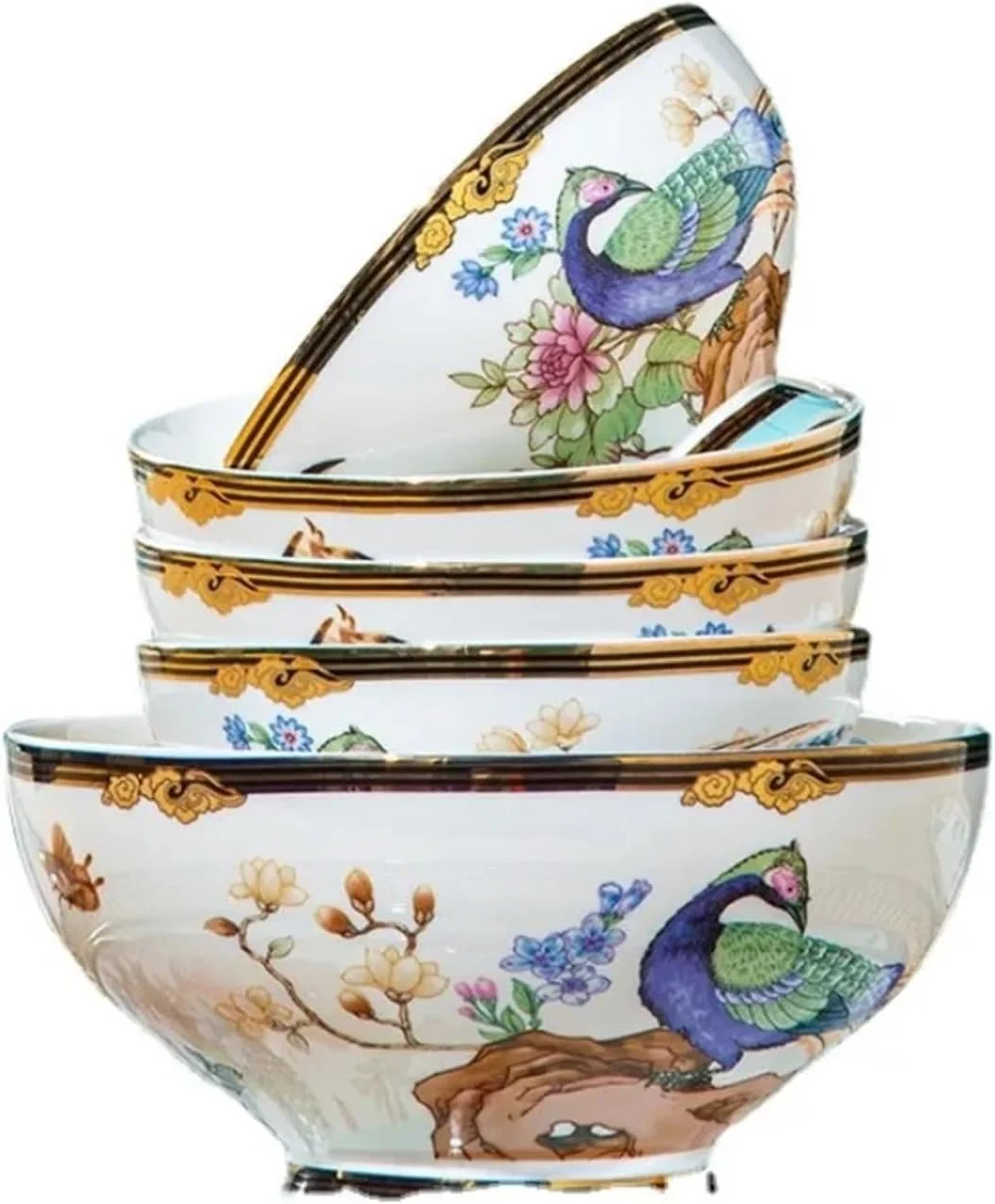 ست ظروف غذاخوری شامل کاسه و بشقاب، مناسب منزل، ساخته شده از چینی استخوانی، ست ظروف سرامیکی ست ظروف غذاخوری شامل کاسه و بشقاب، مناسب منزل، ساخته شده از چینی استخوانی، ست ظروف سرامیکی