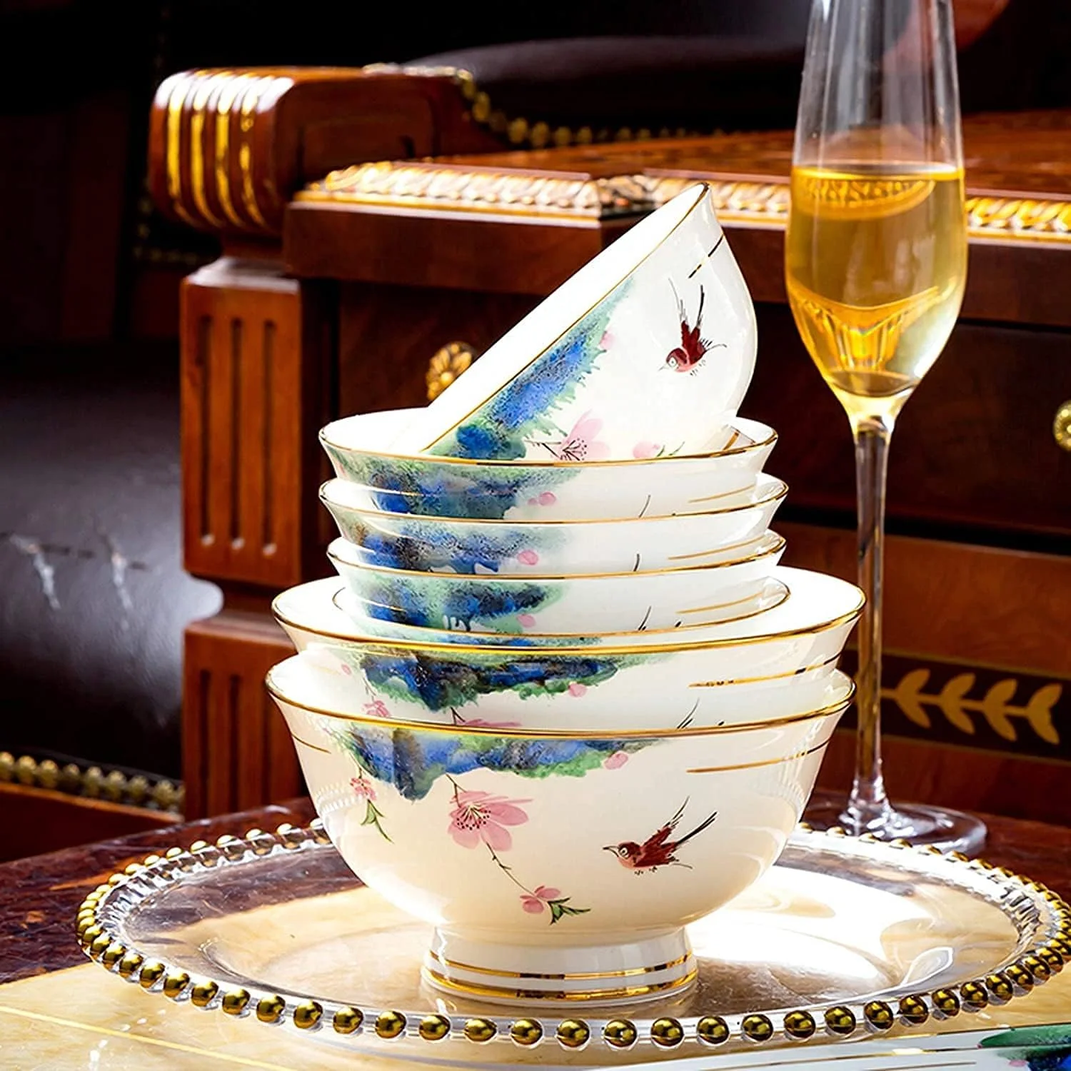 سرویس ظروف غذاخوری آشپزخانه، سرویس غذاخوری دکور خانواده، سرویس ظروف سرامیکی، ست ترکیبی قابلمه/بشقاب/کاسه سوپ | 50 تکه ظروف چینی استخوانی درجه یک سرویس ظروف غذاخوری آشپزخانه، سرویس غذاخوری دکور خانواده، سرویس ظروف سرامیکی، ست ترکیبی قابلمه/بشقاب/کاسه سوپ | 50 تکه ظروف چینی استخوانی درجه یک