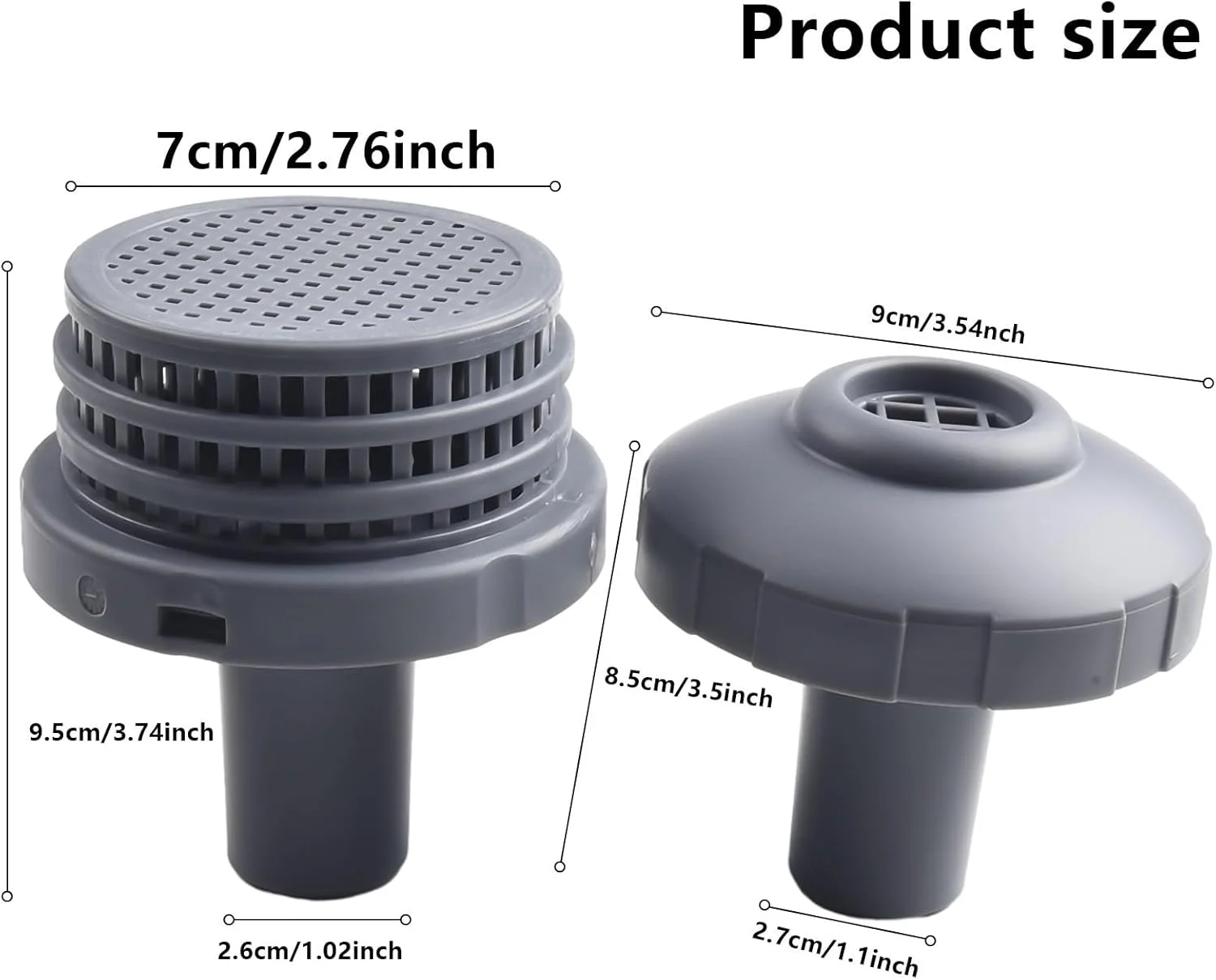 مجموعه نازل ورودی استخر 32 میلی‌متری، کیت اتصال صافی استخر شنا برای استخرهای روی زمینی اینتکس سری با اتصالات 1.25 اینچی