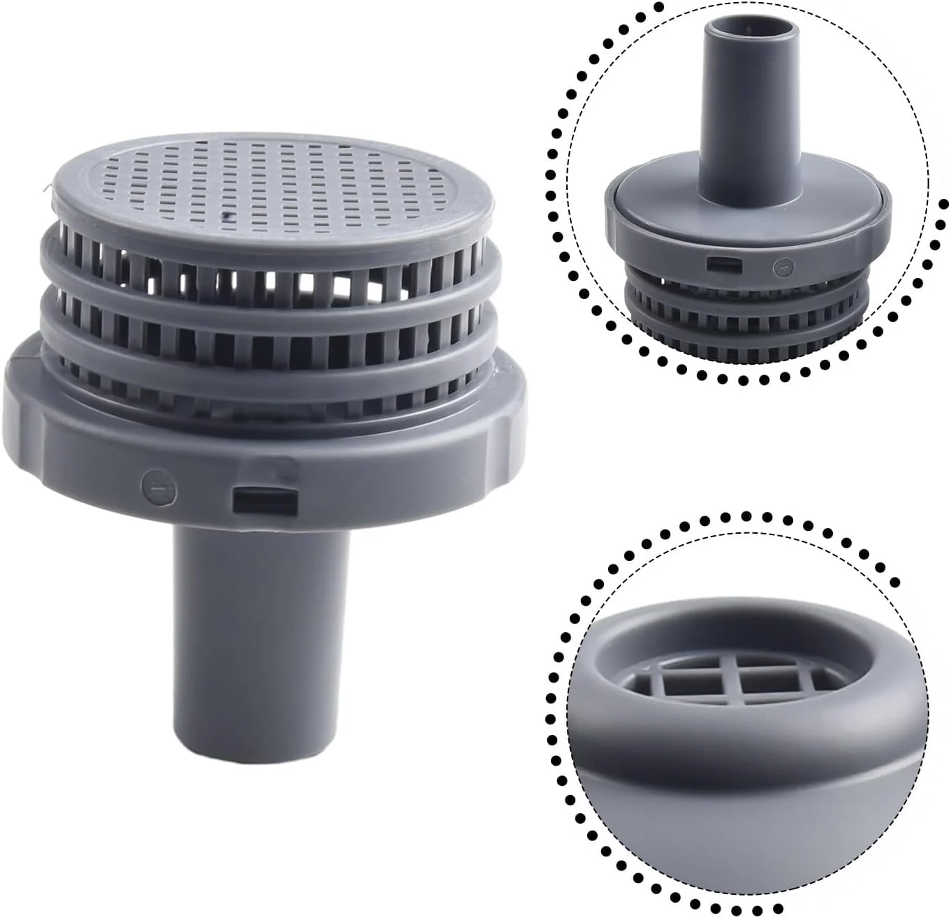 مجموعه نازل ورودی استخر 32 میلی‌متری، کیت اتصال صافی استخر شنا برای استخرهای روی زمینی اینتکس سری با اتصالات 1.25 اینچی