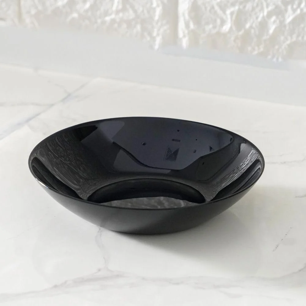 بشقاب سوپ خوری گرد اپال اسنشیال - بشقاب سوپ خوری شیشه ای اپال بادوام، قابل استفاده در مایکروویو و ماشین ظرفشویی، ظروف غذاخوری شیک برای خانه، آشپزخانه، رستوران ها، ایده آل برای سرو سوپ و آش - مشکی - 21 سانتی متر بشقاب سوپ خوری گرد اپال اسنشیال - بشقاب سوپ خوری شیشه ای اپال بادوام، قابل استفاده در مایکروویو و ماشین ظرفشویی، ظروف غذاخوری شیک برای خانه، آشپزخانه، رستوران ها، ایده آل برای سرو سوپ و آش - مشکی - 21 سانتی متر