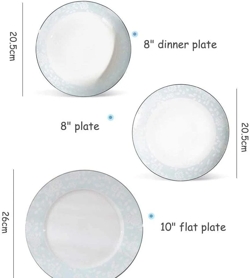 سرویس غذاخوری شیک، سرویس غذاخوری به سبک چینی 56 تکه ترکیبی از ظروف چینی مناسب برای مهمانی سرویس غذاخوری شیک، سرویس غذاخوری به سبک چینی 56 تکه ترکیبی از ظروف چینی مناسب برای مهمانی