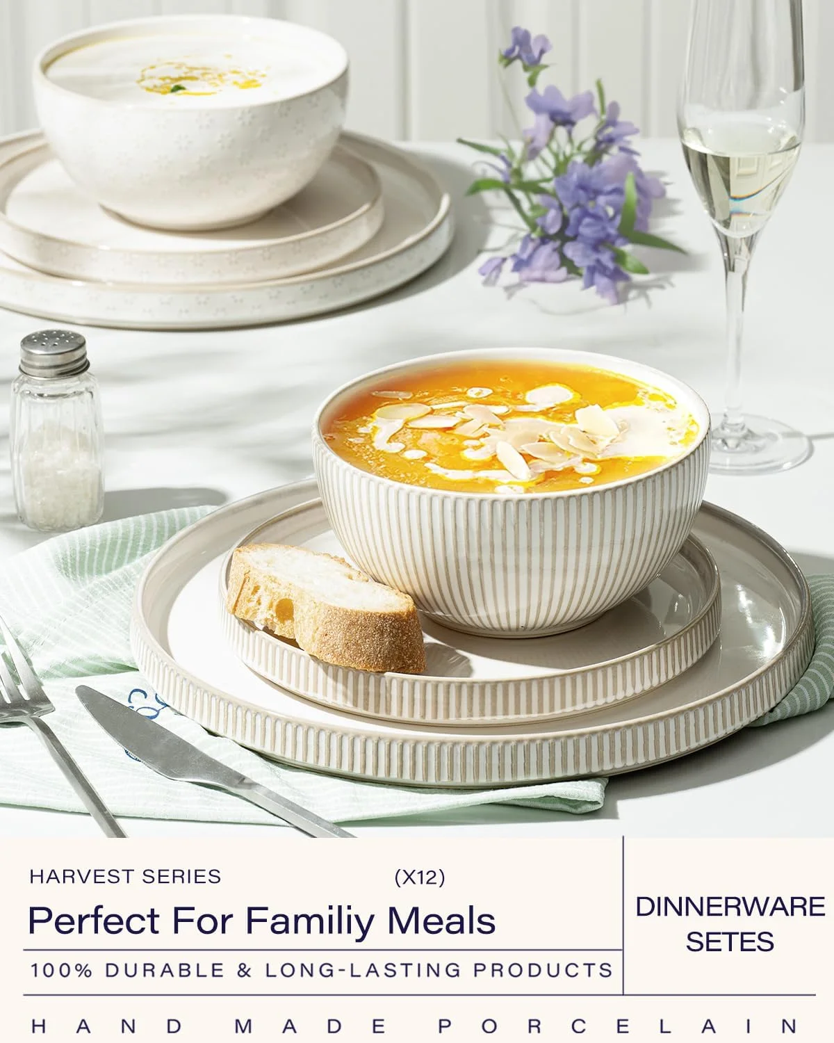 سرویس ظروف غذاخوری گت استار، ست بشقاب و کاسه (بشقاب 10.5 اینچی + بشقاب 8 اینچی + کاسه 6 اینچی) برای 4 نفر، قابل استفاده در مایکروویو و ماشین ظرفشویی، ست 12 تکه ظروف غذاخوری سرامیکی سرویس ظروف غذاخوری گت استار، ست بشقاب و کاسه (بشقاب 10.5 اینچی + بشقاب 8 اینچی + کاسه 6 اینچی) برای 4 نفر، قابل استفاده در مایکروویو و ماشین ظرفشویی، ست 12 تکه ظروف غذاخوری سرامیکی