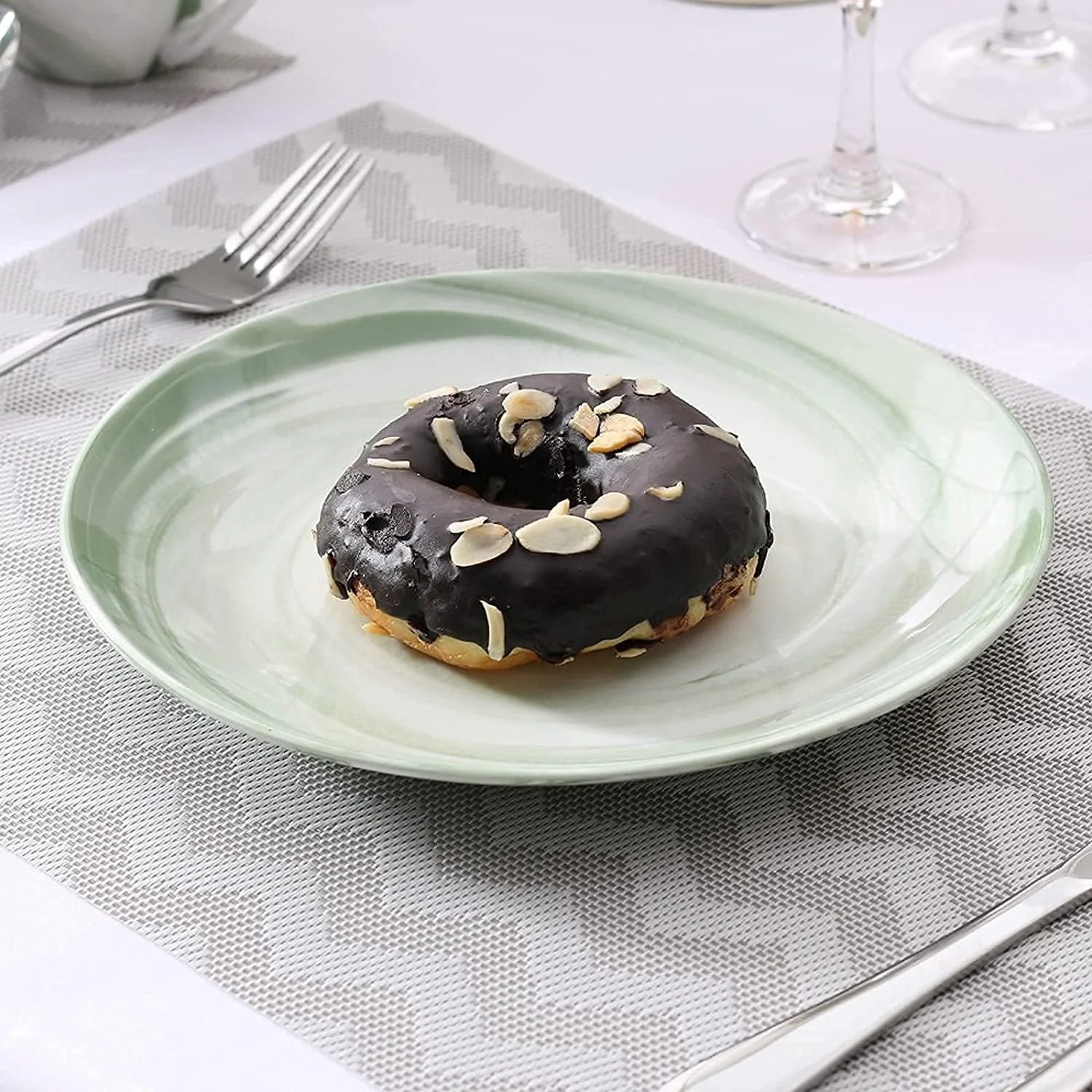 سرویس ظروف غذاخوری GFSuwqj - سرویس لوکس ظروف، ست 32 تکه ظروف غذاخوری سرامیکی چینی با طرح سبز شامل 8 بشقاب غذاخوری، بشقاب دسر، کاسه، لیوان سرویس ظروف غذاخوری GFSuwqj - سرویس لوکس ظروف، ست 32 تکه ظروف غذاخوری سرامیکی چینی با طرح سبز شامل 8 بشقاب غذاخوری، بشقاب دسر، کاسه، لیوان