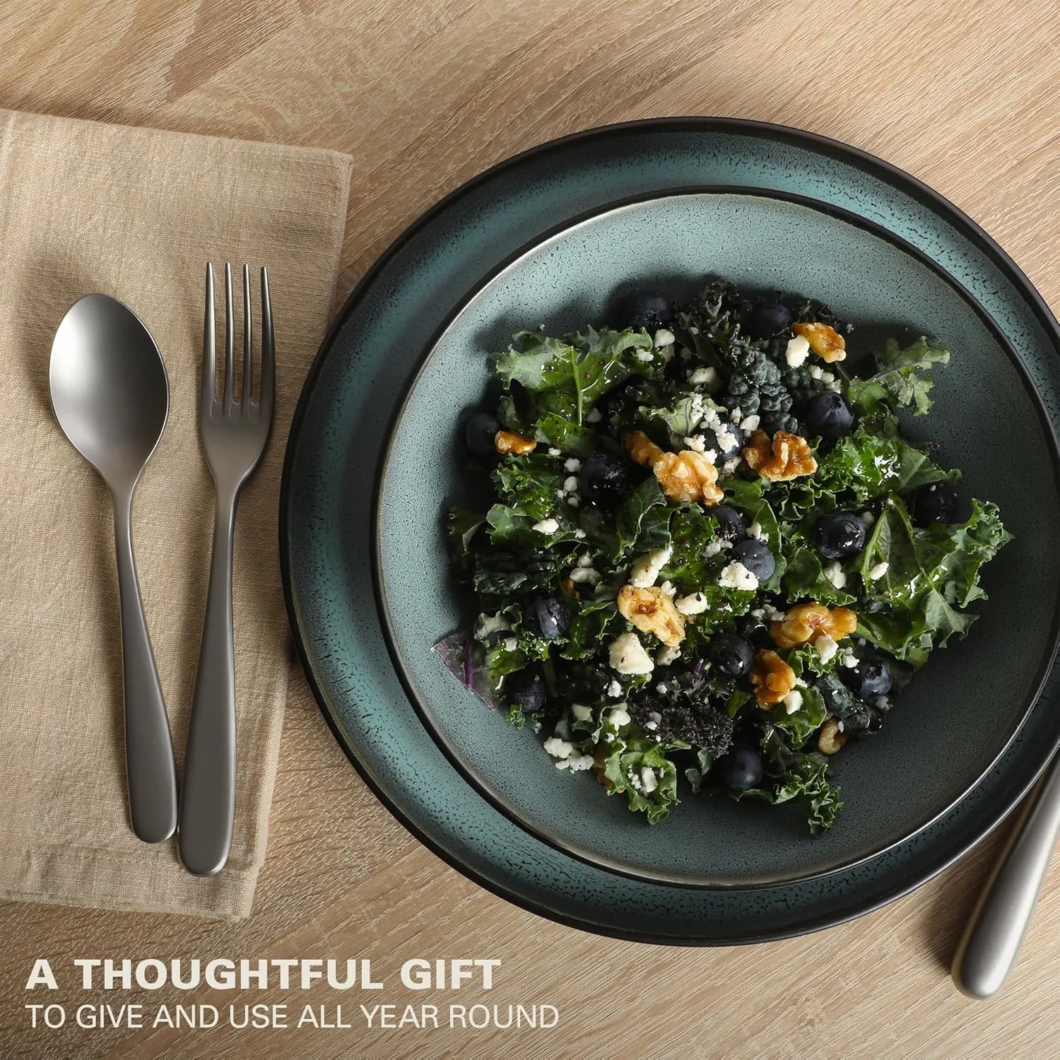 سرویس غذاخوری 16 پارچه گیبسون الیت ترایبکا لافت - مشکی مات و سبز با لعاب واکنشگرا، بشقابها و کاسههای گرد دوگانه - ظروف مدرن روستیک برای 4 نفر، قابل شستشو در ماشین ظرفشویی و استفاده در مایکروویو سرویس غذاخوری 16 پارچه گیبسون الیت ترایبکا لافت - مشکی مات و سبز با لعاب واکنشگرا، بشقابها و کاسههای گرد دوگانه - ظروف مدرن روستیک برای 4 نفر، قابل شستشو در ماشین ظرفشویی و استفاده در مایکروویو