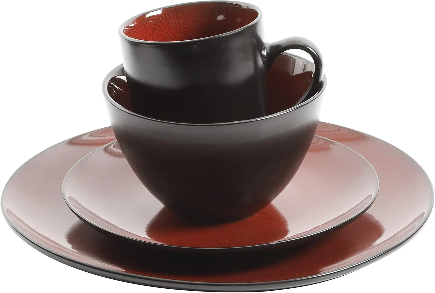 گیبسون اورسیز، شرکت گیبسون الیت 109537.16R سرویس غذاخوری 16 پارچه گرد Soho Lounge با لعاب واکنشگرا، مناسب برای 4 نفر، جنس سنگواره، قرمز گیبسون اورسیز، شرکت گیبسون الیت 109537.16R سرویس غذاخوری 16 پارچه گرد Soho Lounge با لعاب واکنشگرا، مناسب برای 4 نفر، جنس سنگواره، قرمز