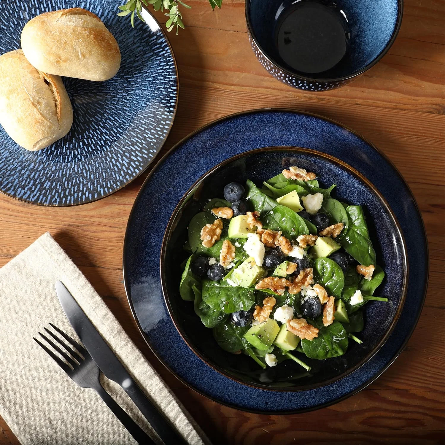 سرویس غذاخوری 16 پارچه گیبسون الیت مدل Matisse، آبی کبالت سرویس غذاخوری 16 پارچه گیبسون الیت مدل Matisse، آبی کبالت