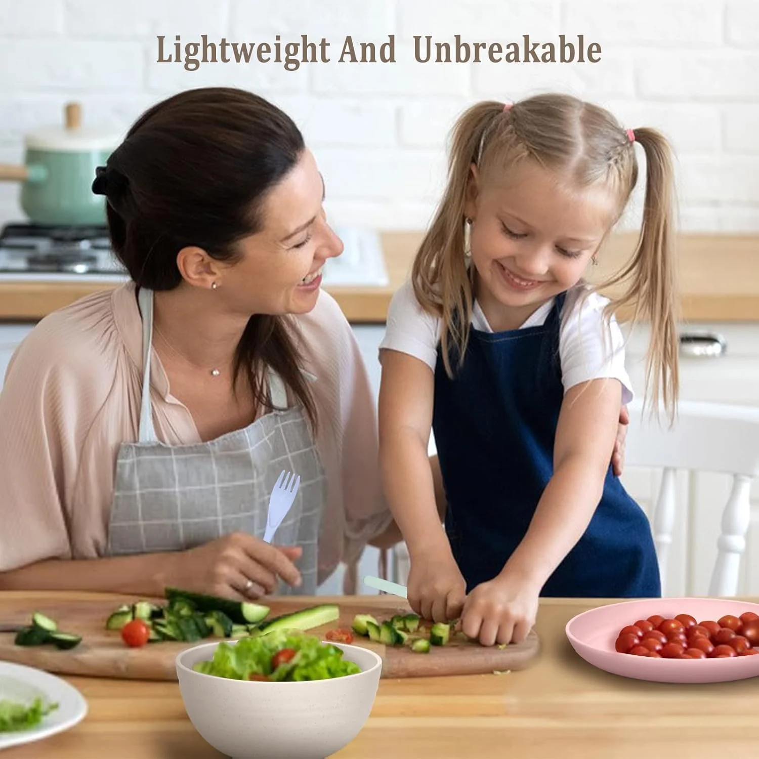 ست ظروف غذاخوری پلاستیکی 28 تکه نشکن KASTWAVE - ست غذاخوری سبک، رنگارنگ و بادوام برای کمپینگ، پیک نیک و موارد دیگر ست ظروف غذاخوری پلاستیکی 28 تکه نشکن KASTWAVE - ست غذاخوری سبک، رنگارنگ و بادوام برای کمپینگ، پیک نیک و موارد دیگر