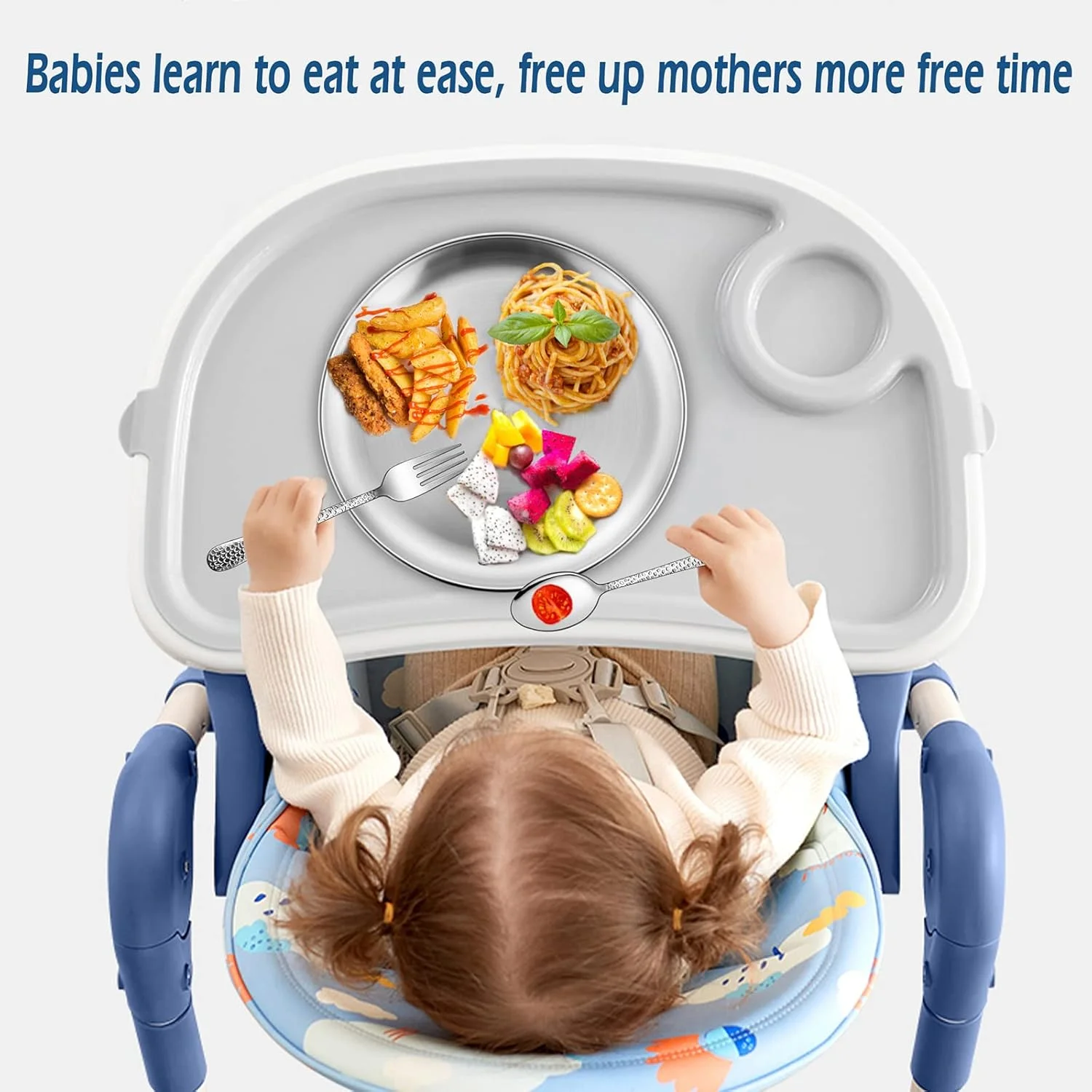 بشقاب استیل 6 عددی HaWare، ظروف فلزی غذاخوری 304 برای کودکان و خردسالان، بشقاب های سرو غذاخوری 10 اینچی برای کمپینگ، قابل استفاده مجدد و قابل شستشو در ماشین ظرفشویی بشقاب استیل 6 عددی HaWare، ظروف فلزی غذاخوری 304 برای کودکان و خردسالان، بشقاب های سرو غذاخوری 10 اینچی برای کمپینگ، قابل استفاده مجدد و قابل شستشو در ماشین ظرفشویی