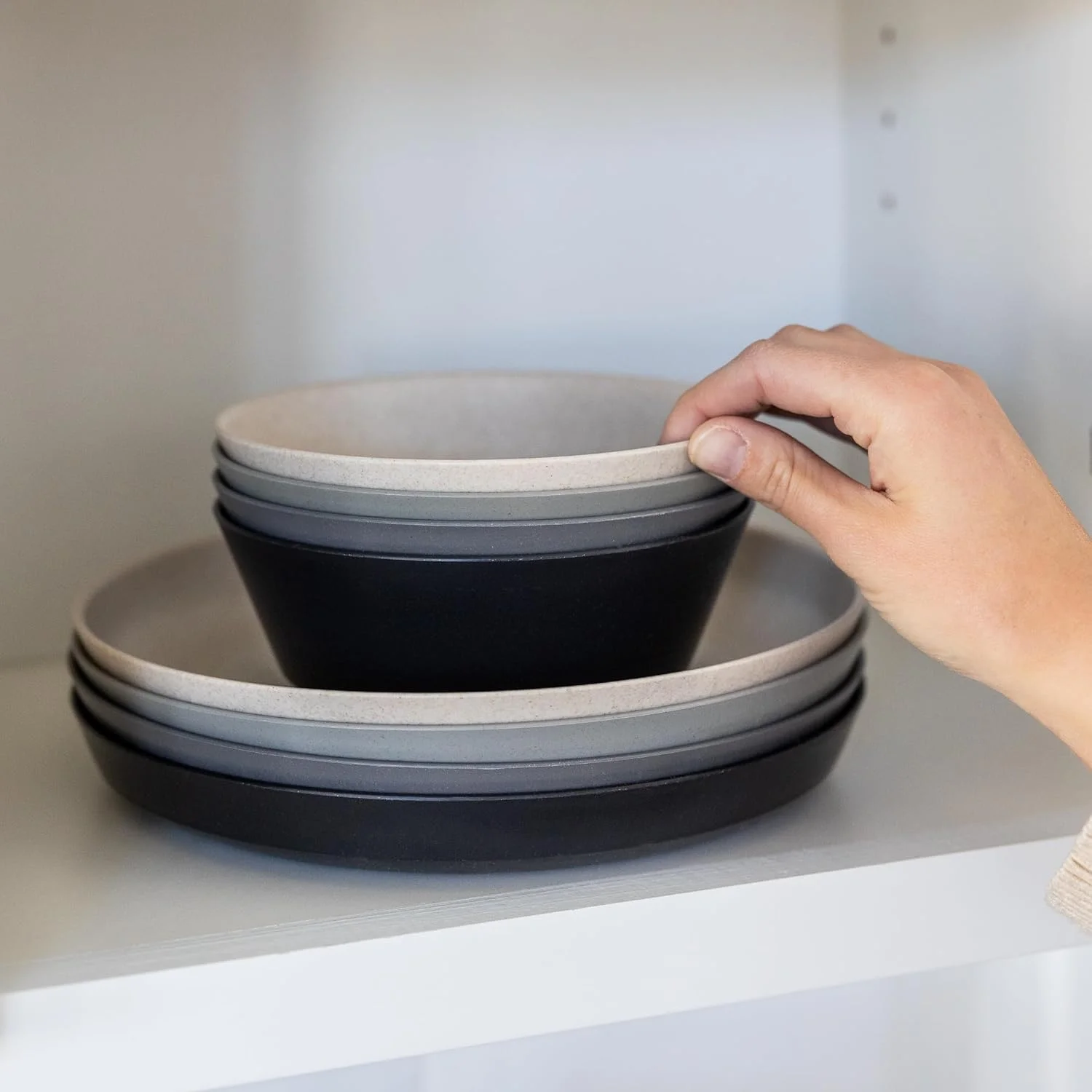 ست ظروف گندم Grow Forward شامل بشقاب و کاسه - ست 8 تکه ظروف گندمی - نشکن و قابل استفاده مجدد، مناسب مایکروویو، مناسب برای فضای باز، ظروف کمپینگ و مسافرتی - Moonlight ست ظروف گندم Grow Forward شامل بشقاب و کاسه - ست 8 تکه ظروف گندمی - نشکن و قابل استفاده مجدد، مناسب مایکروویو، مناسب برای فضای باز، ظروف کمپینگ و مسافرتی - Moonlight