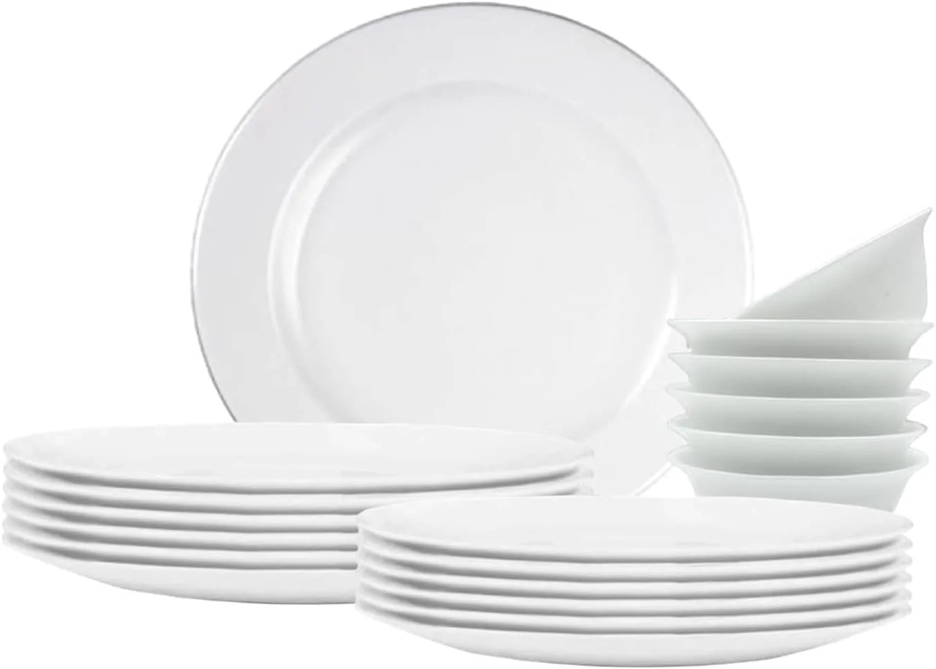 سرویس غذاخوری 18 پارچه اوپال هوزی شامل 6 بشقاب پلوخوری، 6 بشقاب میوه خوری، 6 کاسه. قابل استفاده در ماشین ظرفشویی، مایکروویو و فریزر. فاقد BPA و مقاوم در برابر حرارت سرویس غذاخوری 18 پارچه اوپال هوزی شامل 6 بشقاب پلوخوری، 6 بشقاب میوه خوری، 6 کاسه. قابل استفاده در ماشین ظرفشویی، مایکروویو و فریزر. فاقد BPA و مقاوم در برابر حرارت