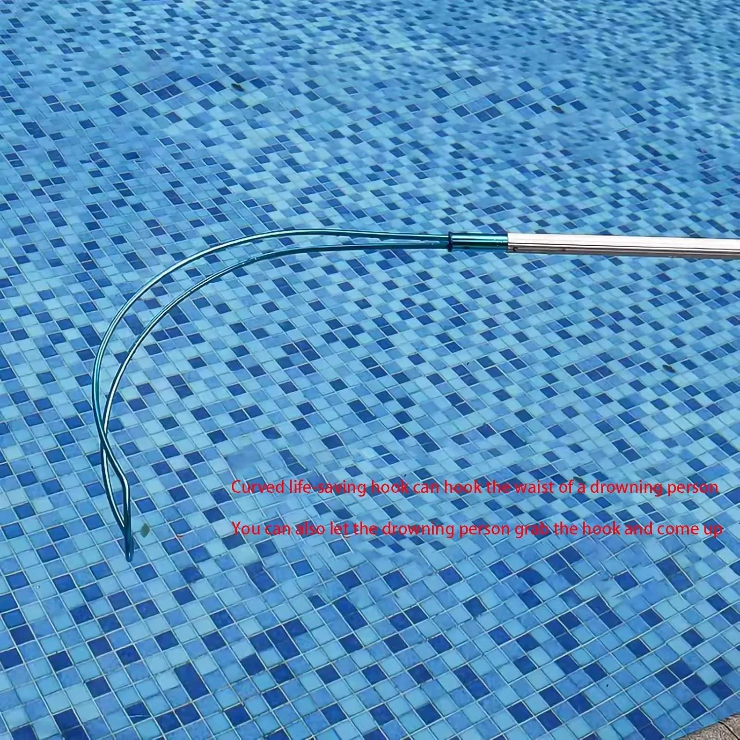 میله نجات استخر با قلاب ایمنی، میله نجات استخر / تجهیزات نجات اضطراری آلومینیومی، با میله تلسکوپی 1/2/3/3.6 متری (3.6 متر) میله نجات استخر با قلاب ایمنی، میله نجات استخر / تجهیزات نجات اضطراری آلومینیومی، با میله تلسکوپی 1/2/3/3.6 متری (3.6 متر)