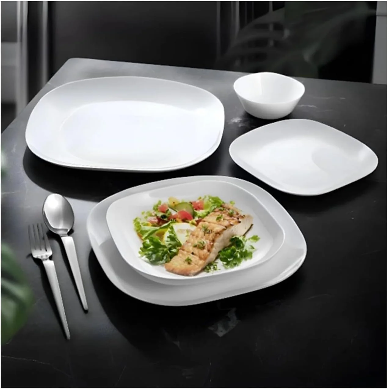 سرویس غذاخوری 24 پارچه اپال هوزی شامل 8 عدد بشقاب غذاخوری، 8 عدد بشقاب دسر، 6 عدد کاسه، قابل استفاده در ماشین ظرفشویی، مایکروویو و فریزر سرویس غذاخوری 24 پارچه اپال هوزی شامل 8 عدد بشقاب غذاخوری، 8 عدد بشقاب دسر، 6 عدد کاسه، قابل استفاده در ماشین ظرفشویی، مایکروویو و فریزر