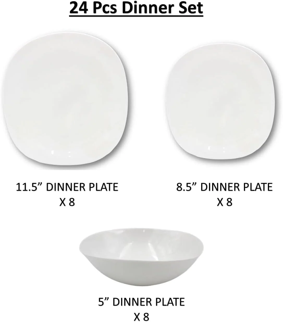 سرویس غذاخوری 24 پارچه اپال هوزی شامل 8 عدد بشقاب غذاخوری، 8 عدد بشقاب دسر، 6 عدد کاسه، قابل استفاده در ماشین ظرفشویی، مایکروویو و فریزر سرویس غذاخوری 24 پارچه اپال هوزی شامل 8 عدد بشقاب غذاخوری، 8 عدد بشقاب دسر، 6 عدد کاسه، قابل استفاده در ماشین ظرفشویی، مایکروویو و فریزر