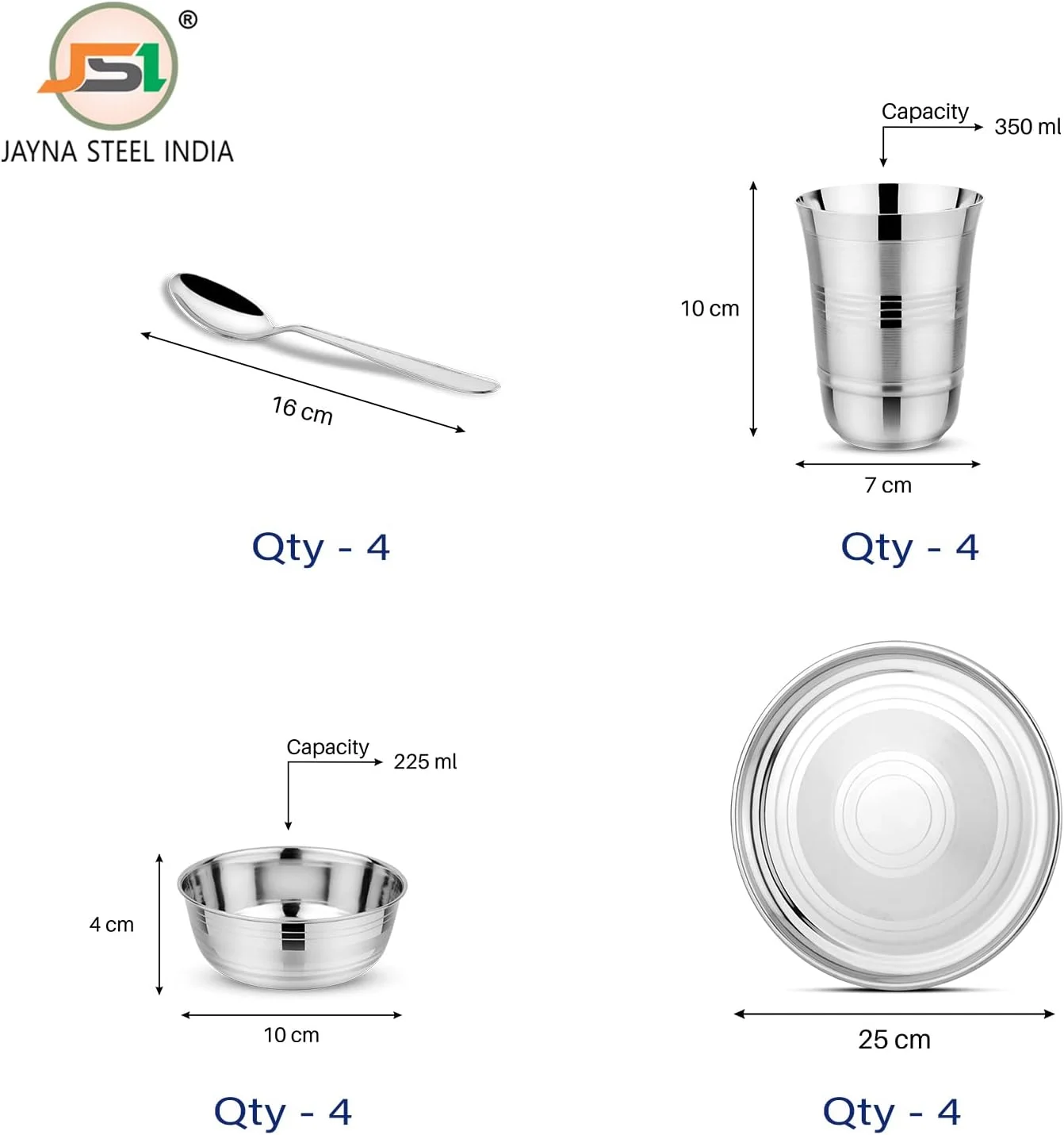 سرویس غذاخوری استیل 16 پارچه JSI، کیفیت سنگین، ایمن برای مواد غذایی، بدون BPA، سرویس ظروف استیل برای آشپزخانه، زیبایی بخش میز غذاخوری شما، قابل شستشو در ماشین ظرفشویی، ضد زنگ، قابل استفاده در فریزر سرویس غذاخوری استیل 16 پارچه JSI، کیفیت سنگین، ایمن برای مواد غذایی، بدون BPA، سرویس ظروف استیل برای آشپزخانه، زیبایی بخش میز غذاخوری شما، قابل شستشو در ماشین ظرفشویی، ضد زنگ، قابل استفاده در فریزر