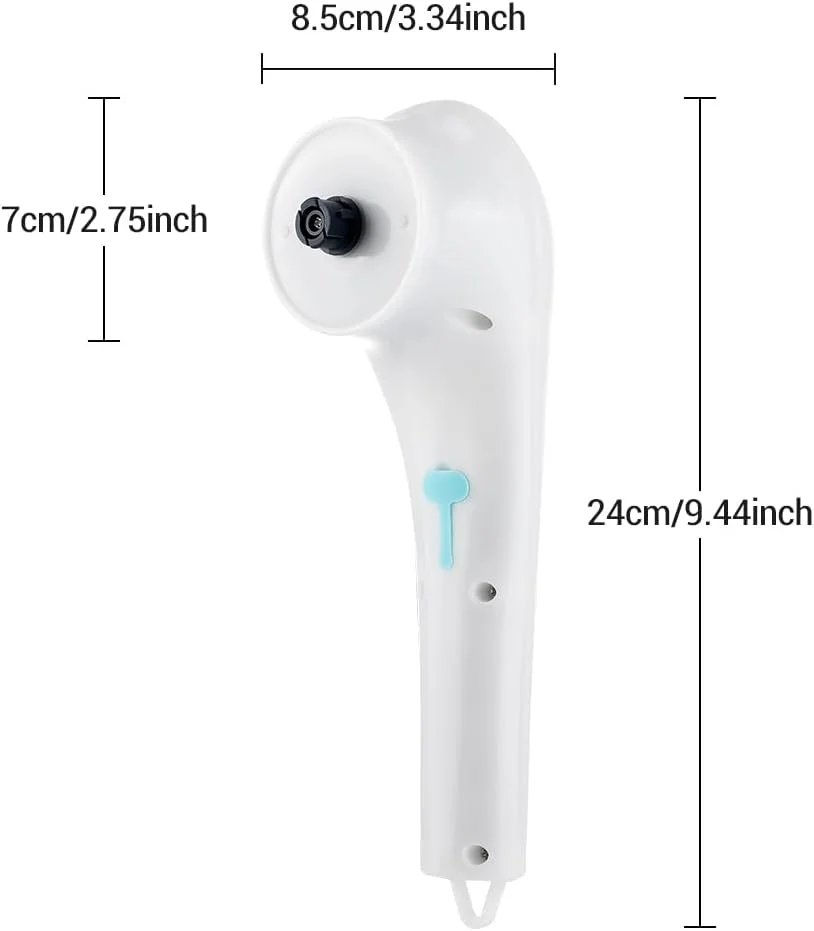 برس چرخشی برقی فاتدا با 5 سری برس، برس تمیز کننده بی سیم برای خانه، برس تمیز کننده کاشی وان حمام برای تمیز کردن آشپزخانه، پنجره، سینک، ظرف، دوغاب، دیوار، وان برس چرخشی برقی فاتدا با 5 سری برس، برس تمیز کننده بی سیم برای خانه، برس تمیز کننده کاشی وان حمام برای تمیز کردن آشپزخانه، پنجره، سینک، ظرف، دوغاب، دیوار، وان