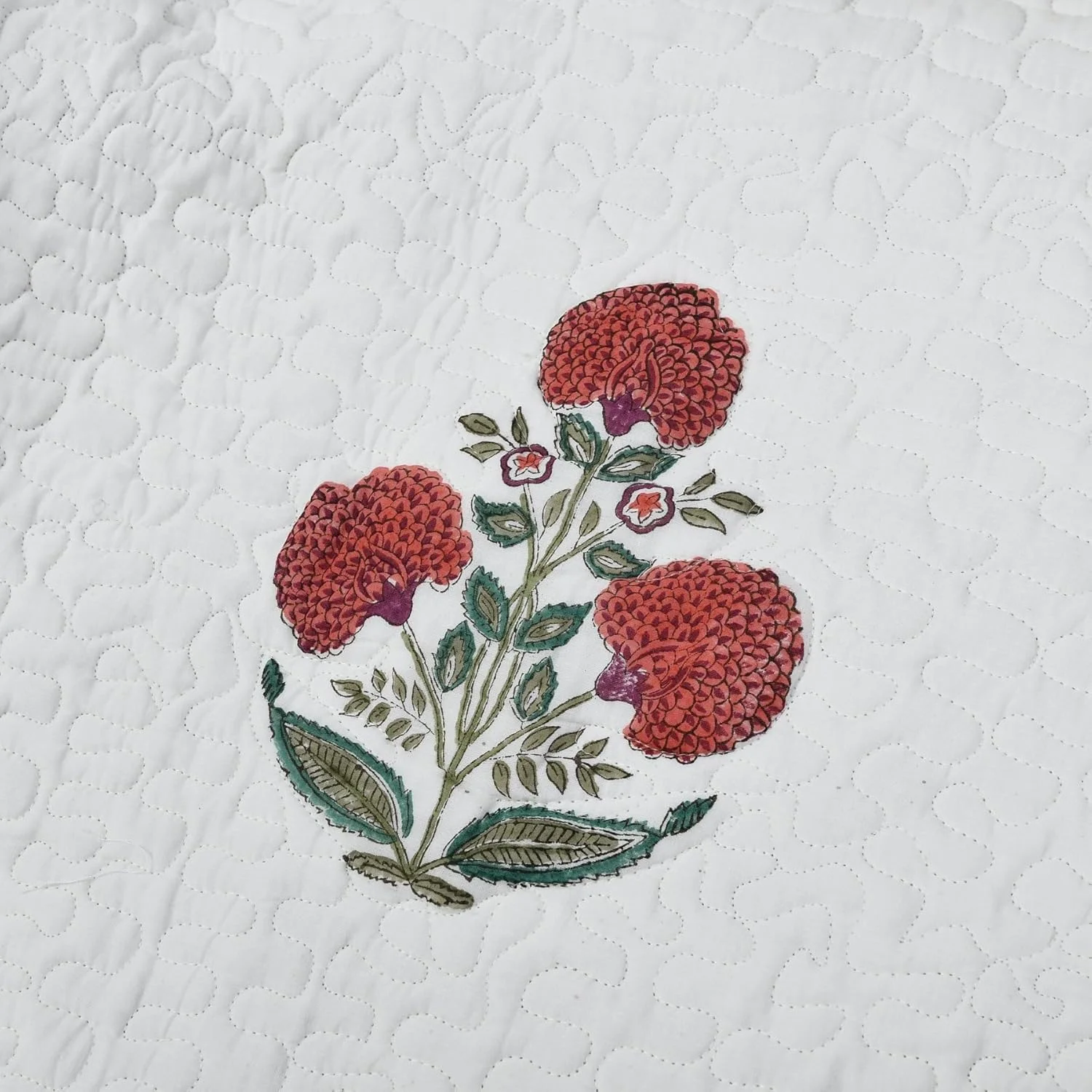 ست لحاف دو نفره ریدی - لحاف چاپی سبک وزن تابستانی - سایز روتختی قرمز و سبز - رو تختی مناسب تمام فصول شامل 1 لحاف، 1 رو بالشتی