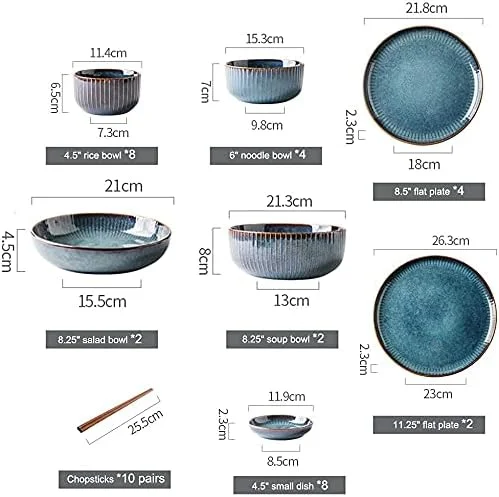 ست ظروف شام لوکس برای مهمانی یا مراسم عروسی، ست ظروف غذاخوری سرامیکی سنگی، ست بشقاب و کاسه چینی برای 6، 8، 10 نفر، ست ظروف غذاخوری - شام ست ظروف شام لوکس برای مهمانی یا مراسم عروسی، ست ظروف غذاخوری سرامیکی سنگی، ست بشقاب و کاسه چینی برای 6، 8، 10 نفر، ست ظروف غذاخوری - شام