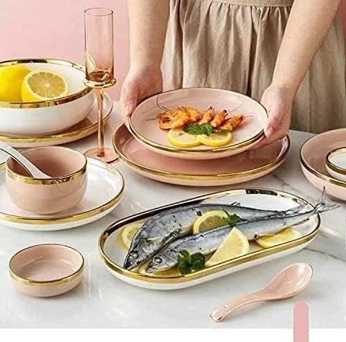 ست بشقاب شام لوکس برای مهمانی یا مراسم ویژه، ست ظروف غذاخوری چینی، ست ظروف سرامیکی پنوم پن، ست بشقاب و کاسه برای رستوران و سبک اروپایی ست بشقاب شام لوکس برای مهمانی یا مراسم ویژه، ست ظروف غذاخوری چینی، ست ظروف سرامیکی پنوم پن، ست بشقاب و کاسه برای رستوران و سبک اروپایی