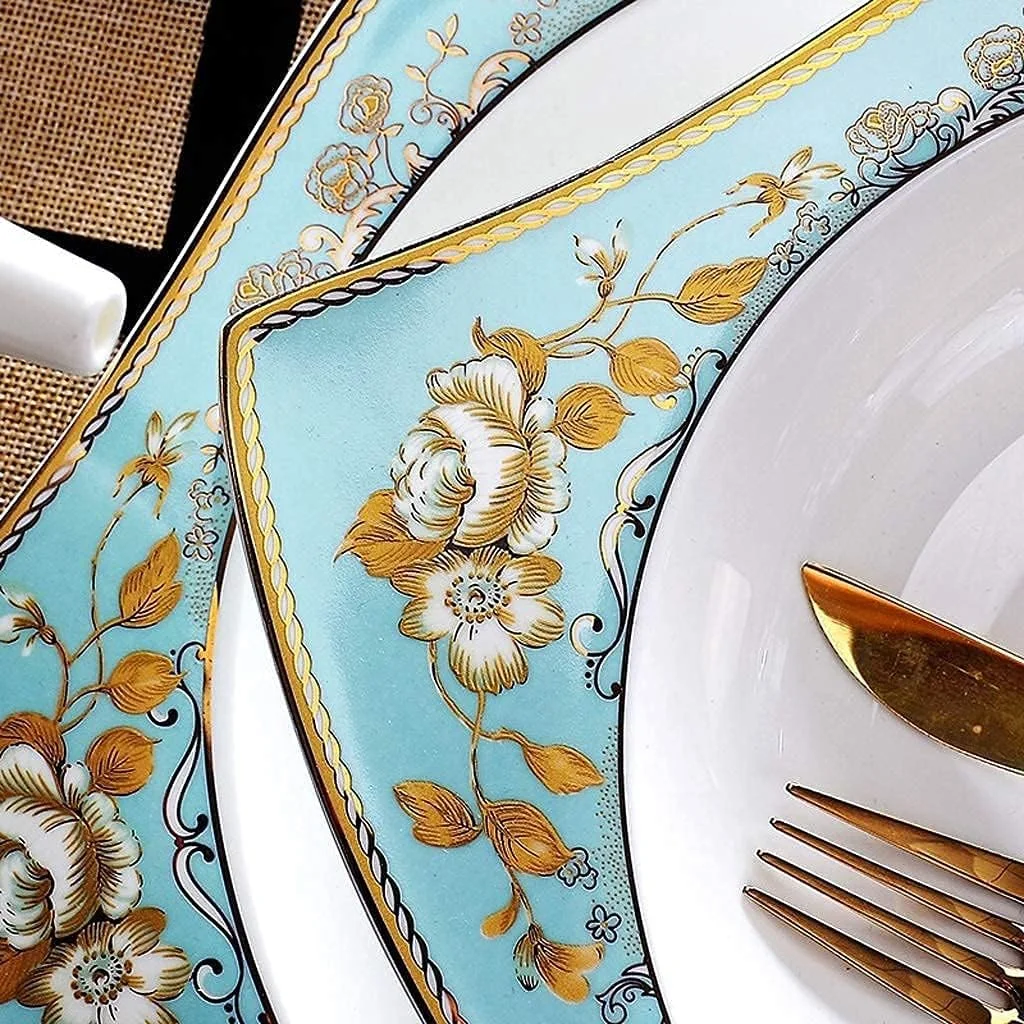 ست ظروف شام لوکس برای مهمانی یا مراسم عروسی، ست ظروف سرامیکی با 50 تکه، کاسه/قابلمه/بشقاب/قاشق | ست ظروف غذاخوری، ست ترکیبی چینی / 30 تکه ست ظروف شام لوکس برای مهمانی یا مراسم عروسی، ست ظروف سرامیکی با 50 تکه، کاسه/قابلمه/بشقاب/قاشق | ست ظروف غذاخوری، ست ترکیبی چینی / 30 تکه