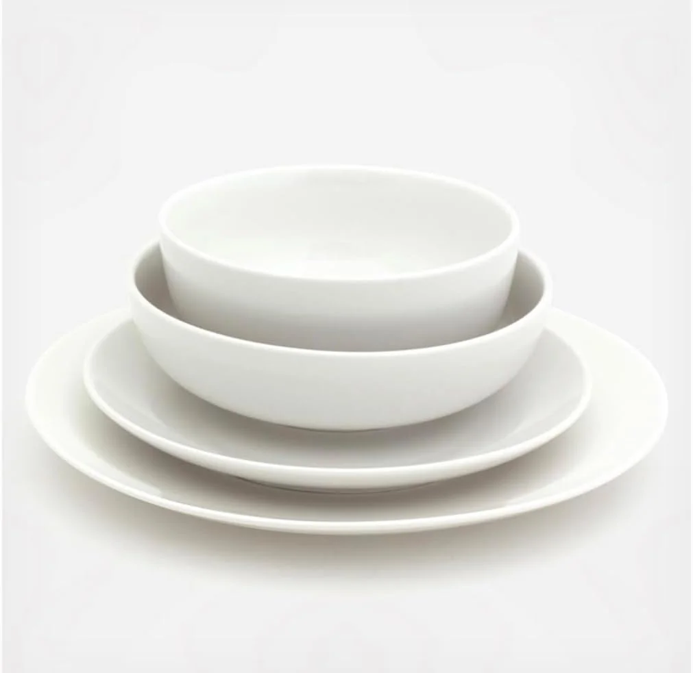 سرویس غذاخوری 30 پارچه لوکس، شامل بشقاب غذاخوری، بشقاب دسر، کاسه و لیوان، مناسب برای 6 نفر - سفید صدفی سرویس غذاخوری 30 پارچه لوکس، شامل بشقاب غذاخوری، بشقاب دسر، کاسه و لیوان، مناسب برای 6 نفر - سفید صدفی