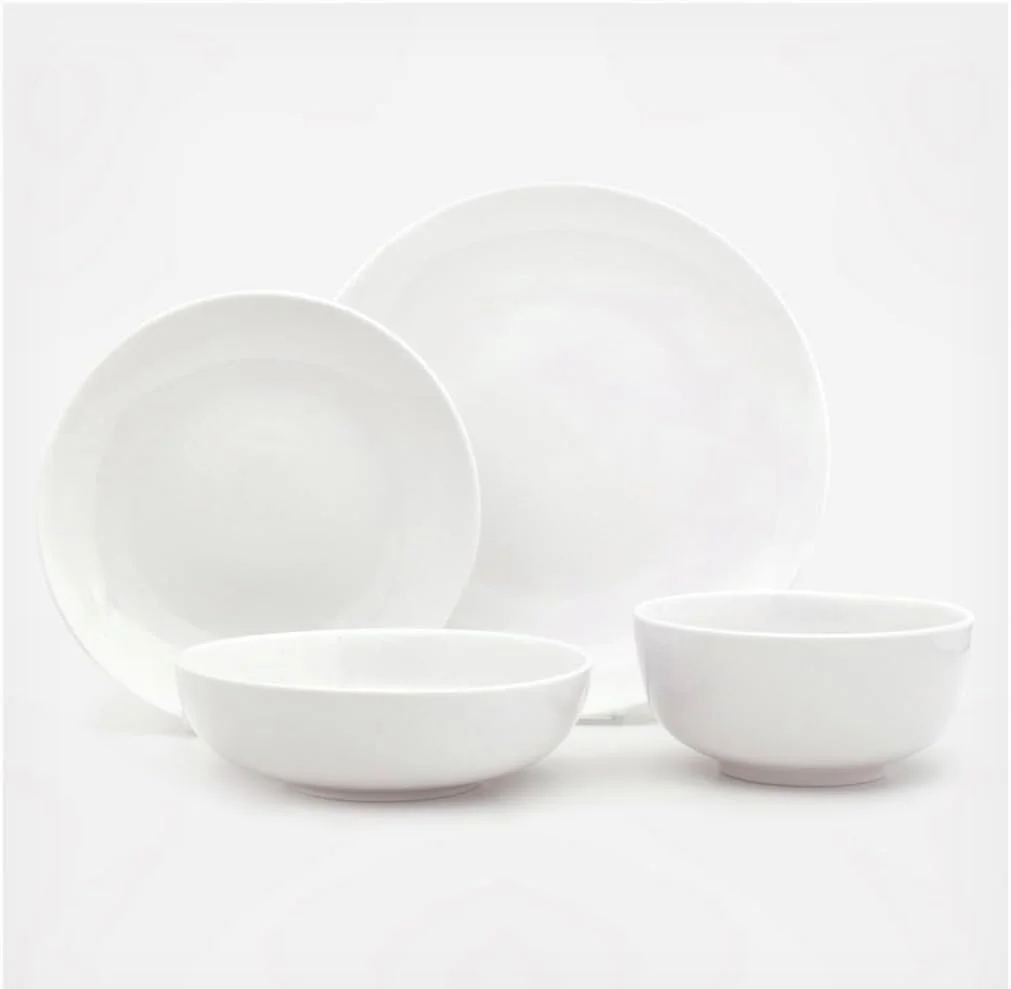 سرویس غذاخوری 30 پارچه لوکس، شامل بشقاب غذاخوری، بشقاب دسر، کاسه و لیوان، مناسب برای 6 نفر - سفید صدفی سرویس غذاخوری 30 پارچه لوکس، شامل بشقاب غذاخوری، بشقاب دسر، کاسه و لیوان، مناسب برای 6 نفر - سفید صدفی