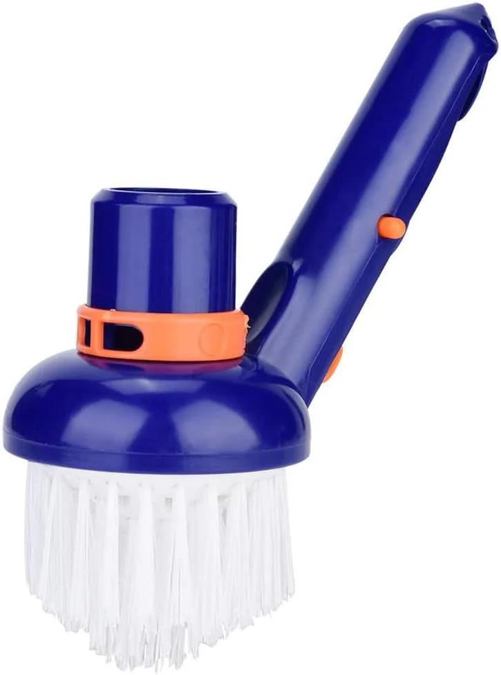 برس دیواره و کاشی استخر، برس جاروبرقی گوشه و پله استخر 2.99 اینچی، برس نایلونی پلاستیکی برای تمیز کردن دیوارها، کف، پله ها و گوشه ها