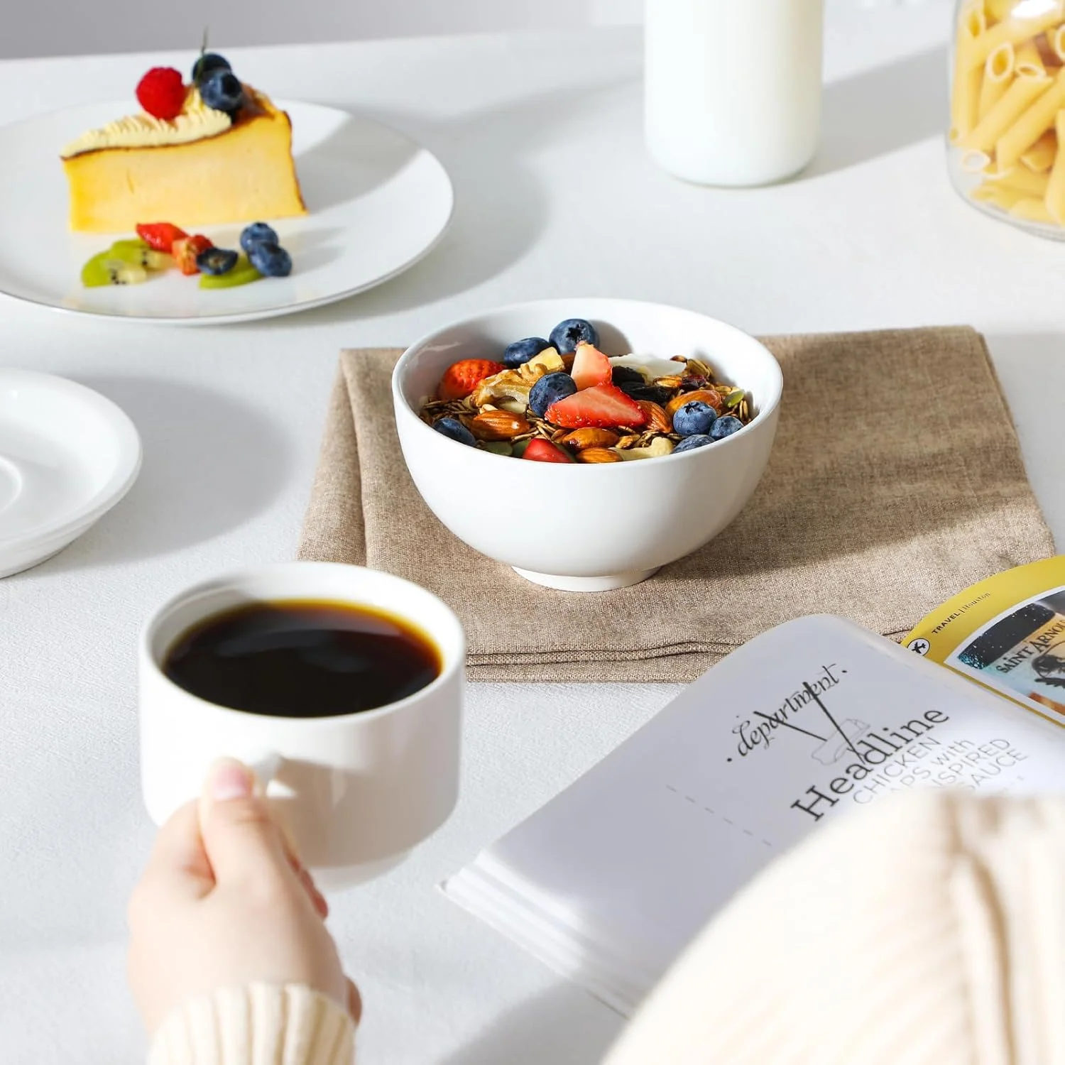 مالاکاسا، سری Regular، ست 8 عددی کاسه ظروف غذاخوری چینی 5 اینچی (12.5 x 12.5 x 6.5 سانتی متر) مالاکاسا، سری Regular، ست 8 عددی کاسه ظروف غذاخوری چینی 5 اینچی (12.5 x 12.5 x 6.5 سانتی متر)