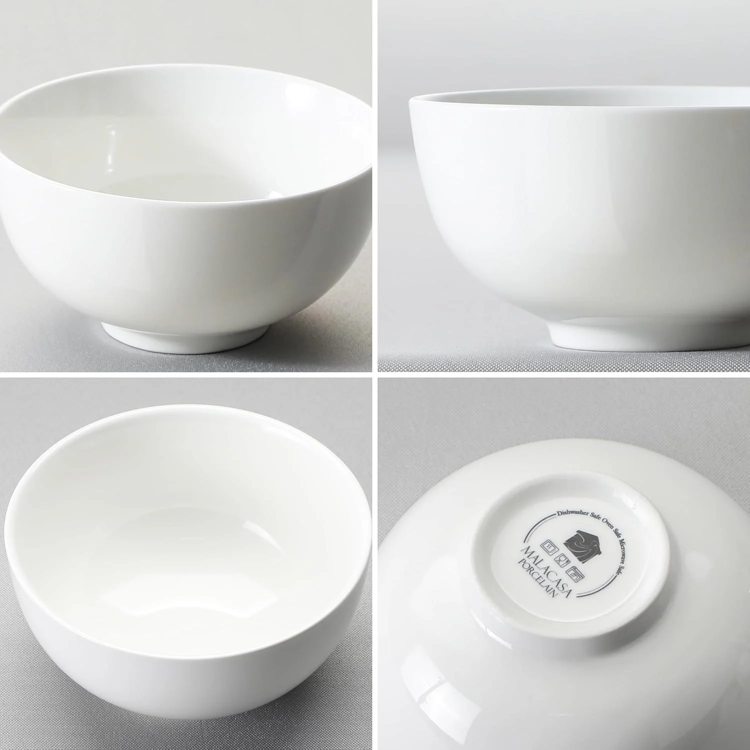 مالاکاسا، سری Regular، ست 8 عددی کاسه ظروف غذاخوری چینی 5 اینچی (12.5 x 12.5 x 6.5 سانتی متر) مالاکاسا، سری Regular، ست 8 عددی کاسه ظروف غذاخوری چینی 5 اینچی (12.5 x 12.5 x 6.5 سانتی متر)