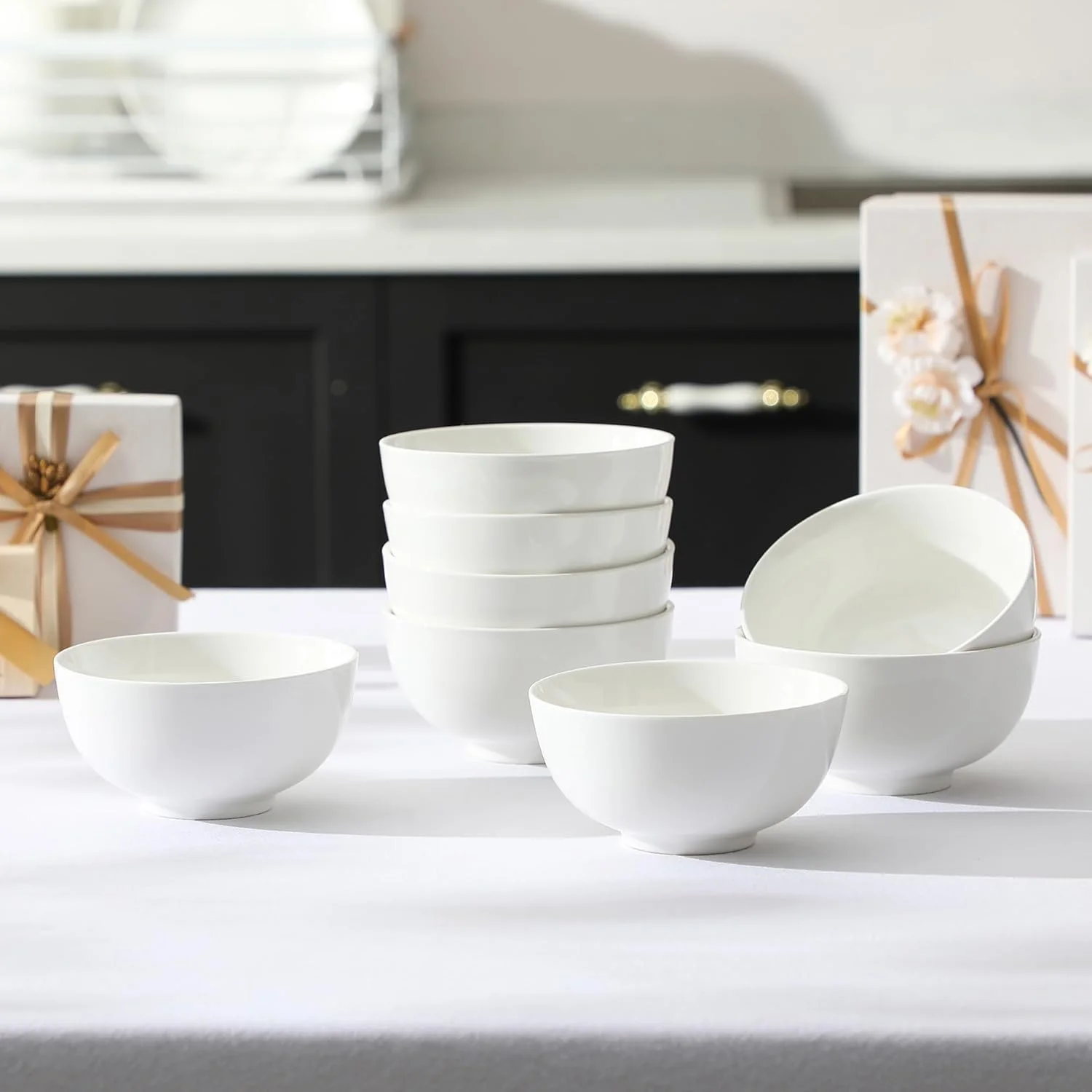 مالاکاسا، سری Regular، ست 8 عددی کاسه ظروف غذاخوری چینی 5 اینچی (12.5 x 12.5 x 6.5 سانتی متر) مالاکاسا، سری Regular، ست 8 عددی کاسه ظروف غذاخوری چینی 5 اینچی (12.5 x 12.5 x 6.5 سانتی متر)