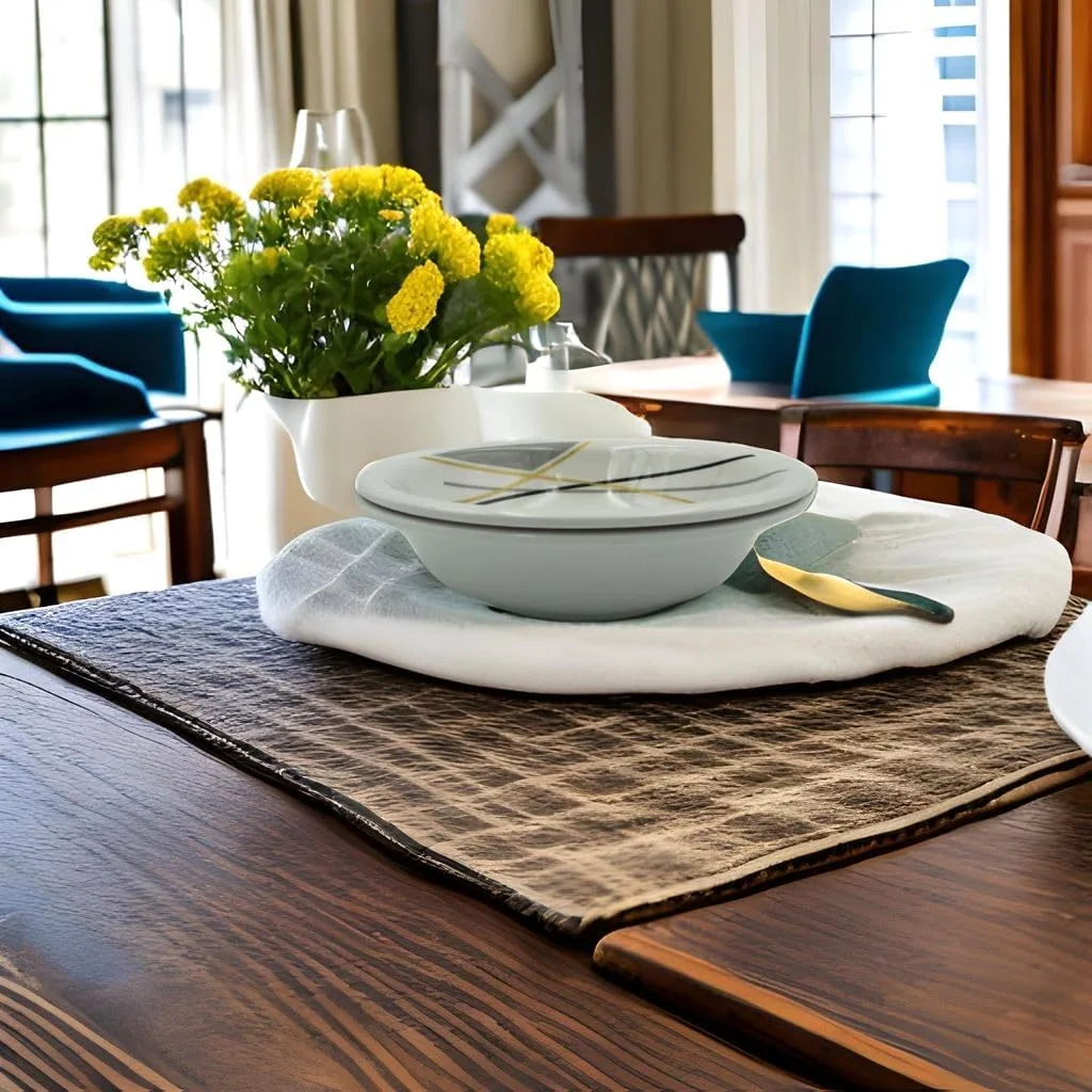 سرویس غذاخوری 20 پارچه ملامین طرح خط طلایی Melrich، ست بشقاب های بادوام، قابل شستشو در ماشین ظرفشویی، قوی و مقاوم سرویس غذاخوری 20 پارچه ملامین طرح خط طلایی Melrich، ست بشقاب های بادوام، قابل شستشو در ماشین ظرفشویی، قوی و مقاوم