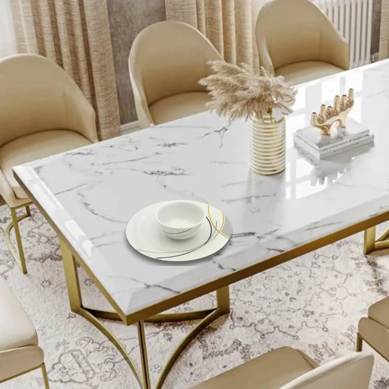 ست ظروف غذاخوری ملامین Melrich شامل بشقاب غذا، بشقاب سوپ، بشقاب سالاد، کاسه، قاشق، بشقاب سرو، بادوام و ماندگار برای آشپزخانه، قابل شستشو در ماشین ظرفشویی (38 پارچه) ست ظروف غذاخوری ملامین Melrich شامل بشقاب غذا، بشقاب سوپ، بشقاب سالاد، کاسه، قاشق، بشقاب سرو، بادوام و ماندگار برای آشپزخانه، قابل شستشو در ماشین ظرفشویی (38 پارچه)