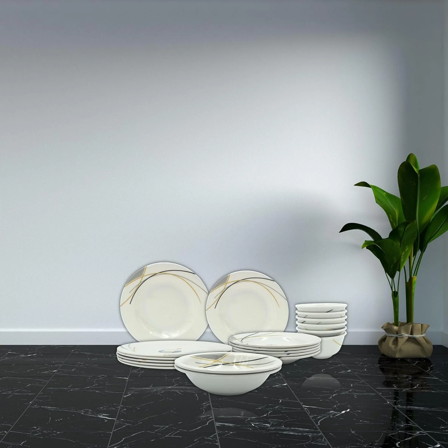 ست ظروف غذاخوری ملامین Melrich شامل بشقاب غذا، بشقاب سوپ، بشقاب سالاد، کاسه، قاشق، بشقاب سرو، بادوام و ماندگار برای آشپزخانه، قابل شستشو در ماشین ظرفشویی (38 پارچه) ست ظروف غذاخوری ملامین Melrich شامل بشقاب غذا، بشقاب سوپ، بشقاب سالاد، کاسه، قاشق، بشقاب سرو، بادوام و ماندگار برای آشپزخانه، قابل شستشو در ماشین ظرفشویی (38 پارچه)