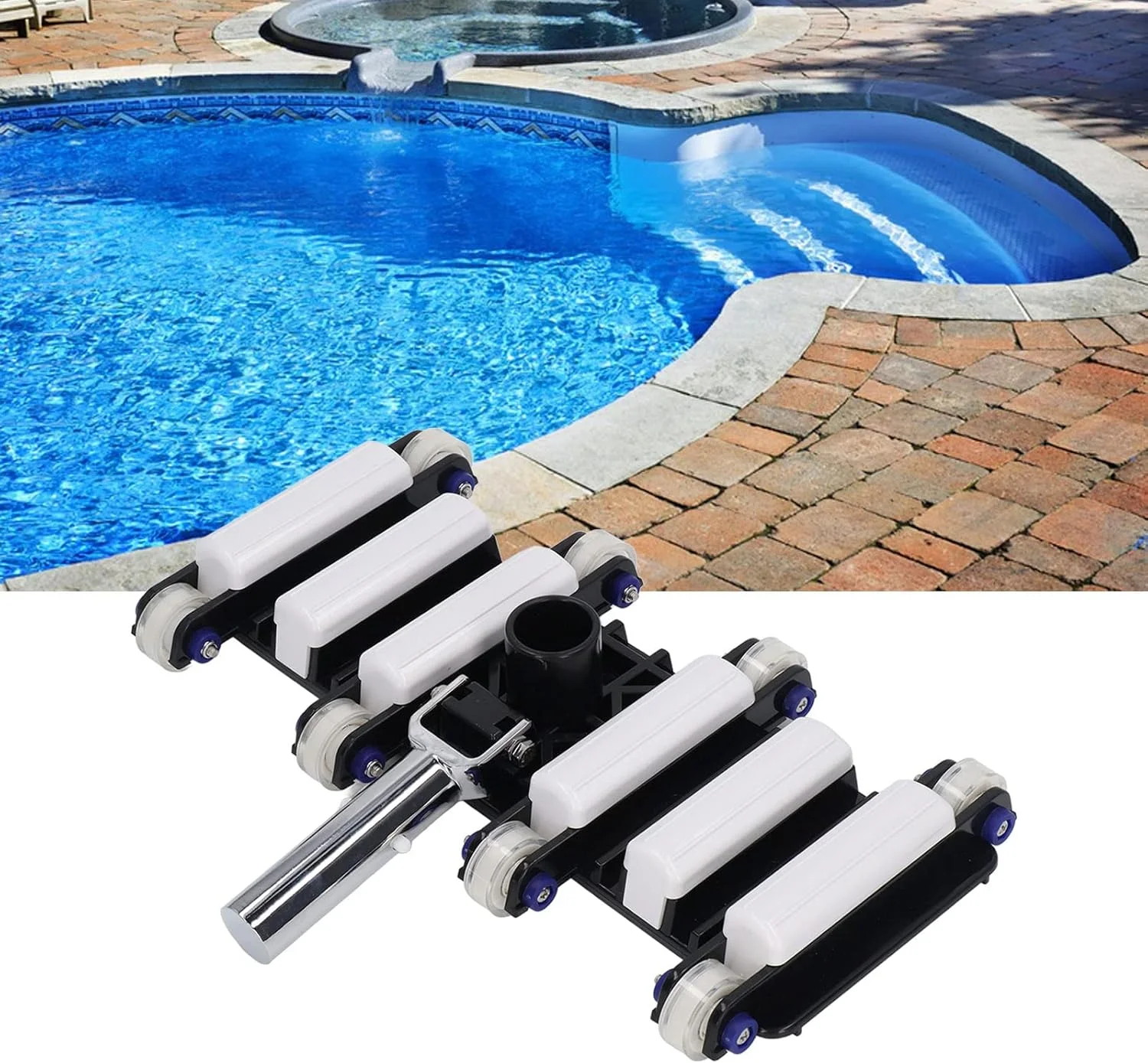 سر جاروبرقی استخری سنگین Vomeko 14 اینچی، سر مکش دستی تمیز کننده استخر، سر جاروبرقی استخری پلاستیکی، برای پارک آبی استخر شنا سر جاروبرقی استخری سنگین Vomeko 14 اینچی، سر مکش دستی تمیز کننده استخر، سر جاروبرقی استخری پلاستیکی، برای پارک آبی استخر شنا