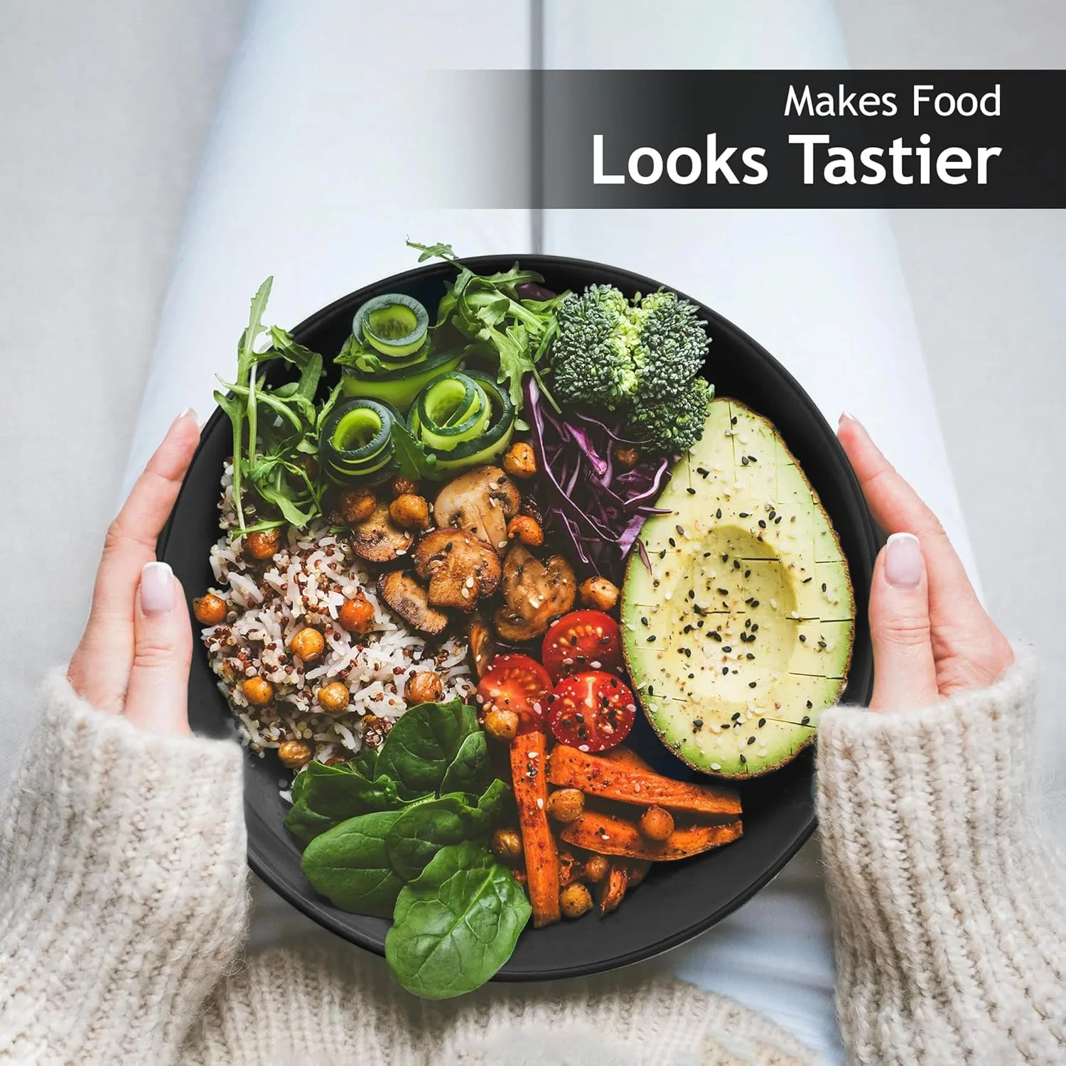 MIAMIO - ست 6 تایی بشقاب/بشقاب غذاخوری سرامیکی سنگی - مجموعه Le Papillon (مشکی، 21 سانتی متر) MIAMIO - ست 6 تایی بشقاب/بشقاب غذاخوری سرامیکی سنگی - مجموعه Le Papillon (مشکی، 21 سانتی متر)