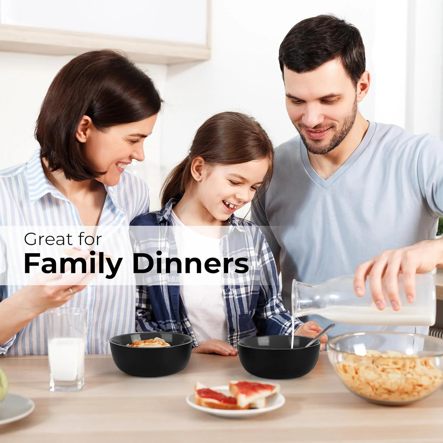 MIAMIO - ست ظروف 24 تکه برای 6 نفر / ست ظروف سنگی - شامل بشقاب، بشقاب سوپ خوری و کاسه - قابل استفاده در مایکروویو و ماشین ظرفشویی - مجموعه Le PaPillon (مشکی) MIAMIO - ست ظروف 24 تکه برای 6 نفر / ست ظروف سنگی - شامل بشقاب، بشقاب سوپ خوری و کاسه - قابل استفاده در مایکروویو و ماشین ظرفشویی - مجموعه Le PaPillon (مشکی)