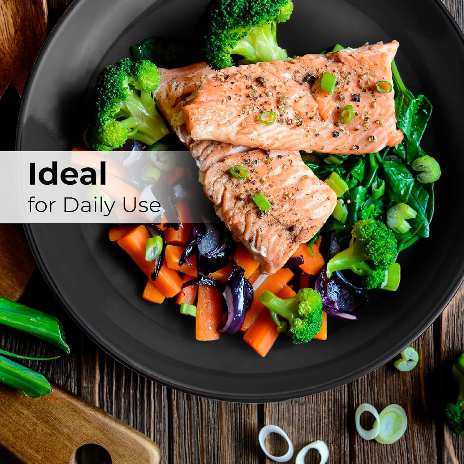 MIAMIO - ست ظروف 24 تکه برای 6 نفر / ست ظروف سنگی - شامل بشقاب، بشقاب سوپ خوری و کاسه - قابل استفاده در مایکروویو و ماشین ظرفشویی - مجموعه Le PaPillon (مشکی) MIAMIO - ست ظروف 24 تکه برای 6 نفر / ست ظروف سنگی - شامل بشقاب، بشقاب سوپ خوری و کاسه - قابل استفاده در مایکروویو و ماشین ظرفشویی - مجموعه Le PaPillon (مشکی)