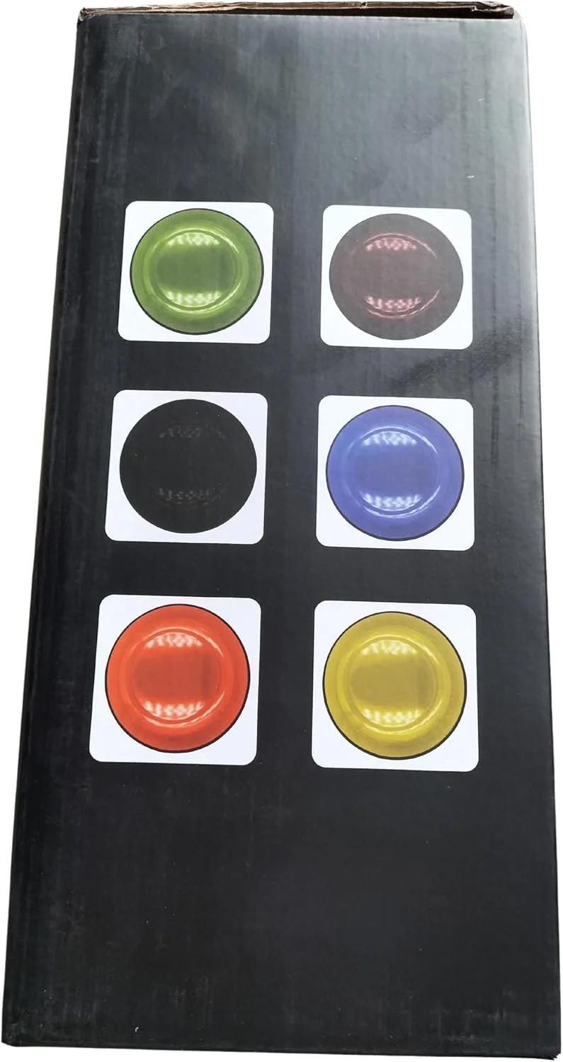 MIAMIO - ست 6 تایی بشقاب/بشقاب غذاخوری سرامیکی سنگی - مجموعه Le Papillon (مخلوط، 26 سانتی متر) MIAMIO - ست 6 تایی بشقاب/بشقاب غذاخوری سرامیکی سنگی - مجموعه Le Papillon (مخلوط، 26 سانتی متر)