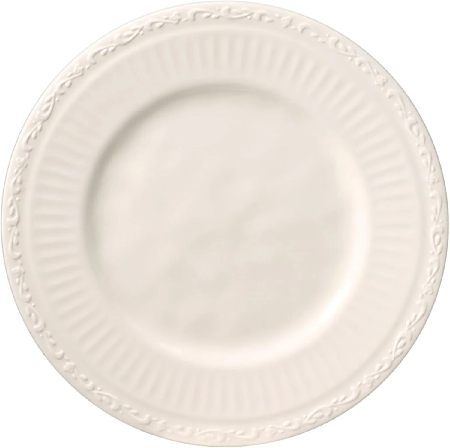 سرویس ظروف غذاخوری 12 پارچه ملامین طرح Italian Countryside میکاسا، مناسب فضای باز، کرم، مناسب برای 4 نفر سرویس ظروف غذاخوری 12 پارچه ملامین طرح Italian Countryside میکاسا، مناسب فضای باز، کرم، مناسب برای 4 نفر