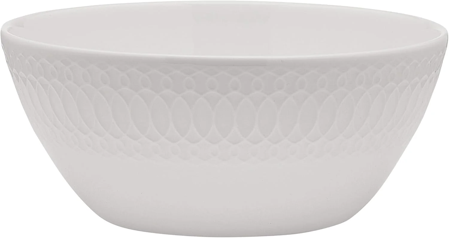 سرویس غذاخوری 40 پارچه چینی استخوانی میکاسا لوی، بشقاب و کاسه های برجسته، مقاوم در برابر لب پر شدن، سبک وزن، شیک و بادوام، مناسب برای 8 نفر، سفید سرویس غذاخوری 40 پارچه چینی استخوانی میکاسا لوی، بشقاب و کاسه های برجسته، مقاوم در برابر لب پر شدن، سبک وزن، شیک و بادوام، مناسب برای 8 نفر، سفید