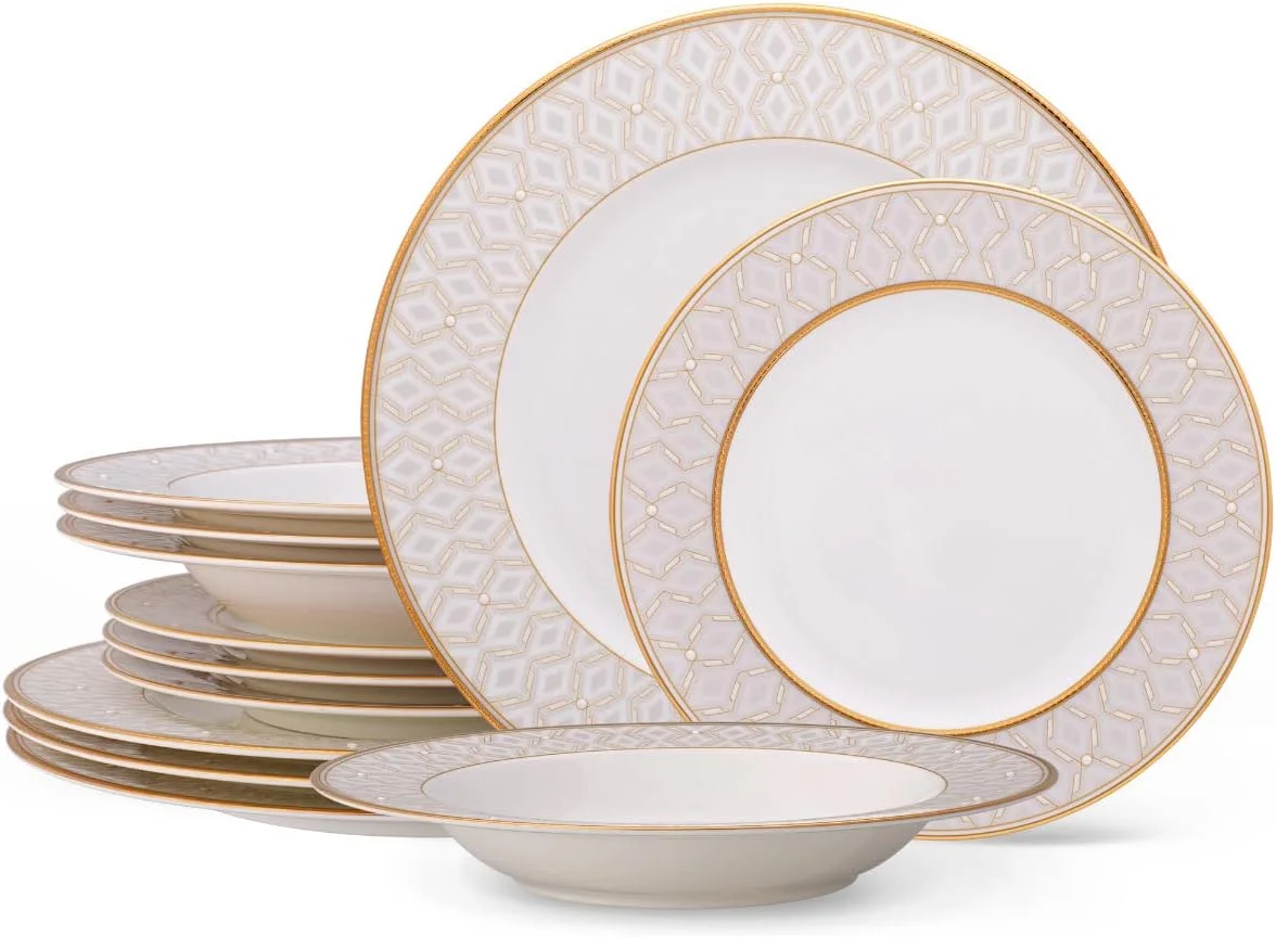 سرویس غذاخوری 12 پارچه نوریتک مدل Noble Pearl، مناسب برای 4 نفر سرویس غذاخوری 12 پارچه نوریتک مدل Noble Pearl، مناسب برای 4 نفر