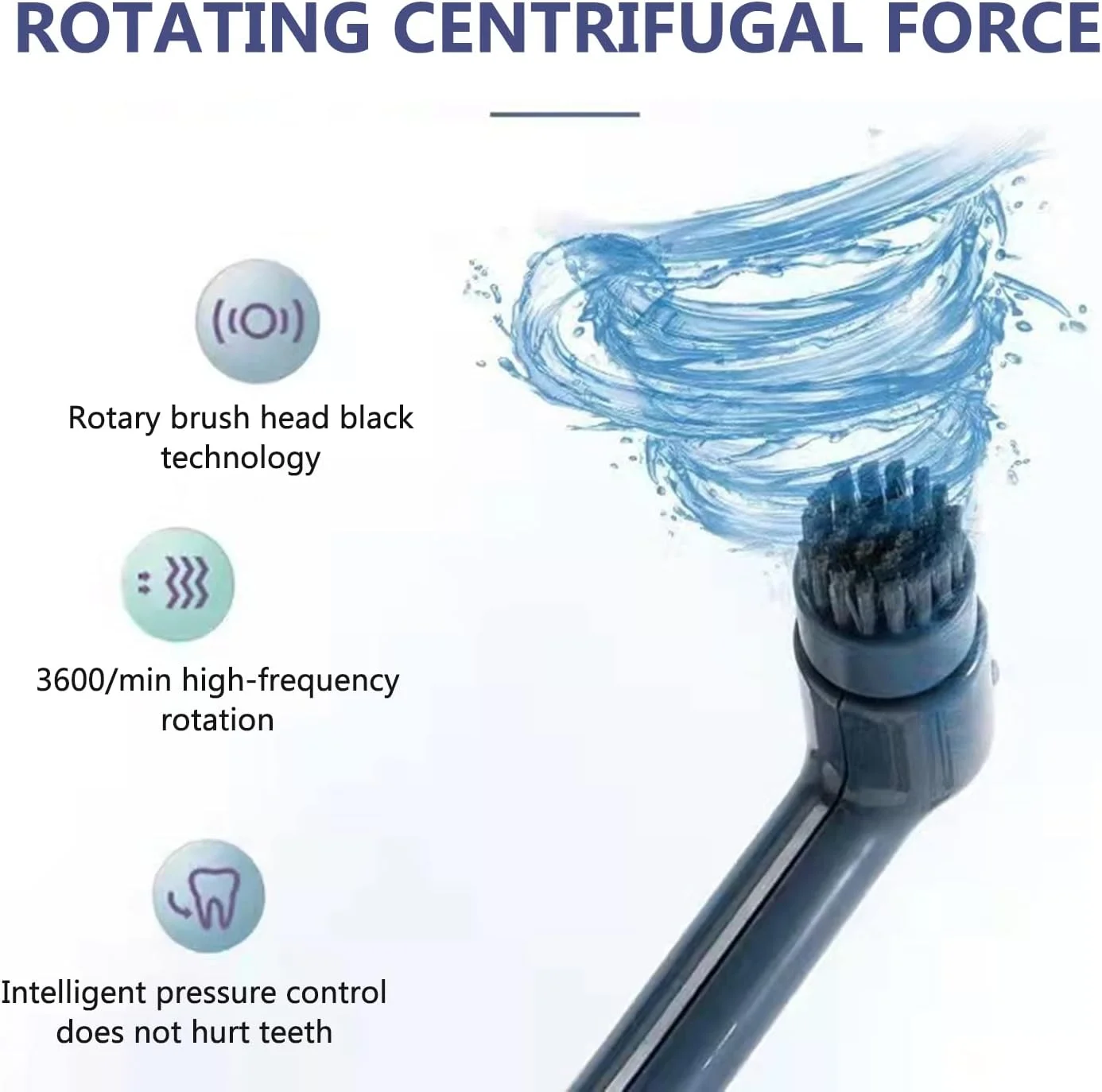 مسواک برقی چرخشی با زمانبندی هوشمند، دو حالت تمیزکاری و ضد آب IPX7 برای مراقبت از دهان مسواک برقی چرخشی با زمانبندی هوشمند، دو حالت تمیزکاری و ضد آب IPX7 برای مراقبت از دهان