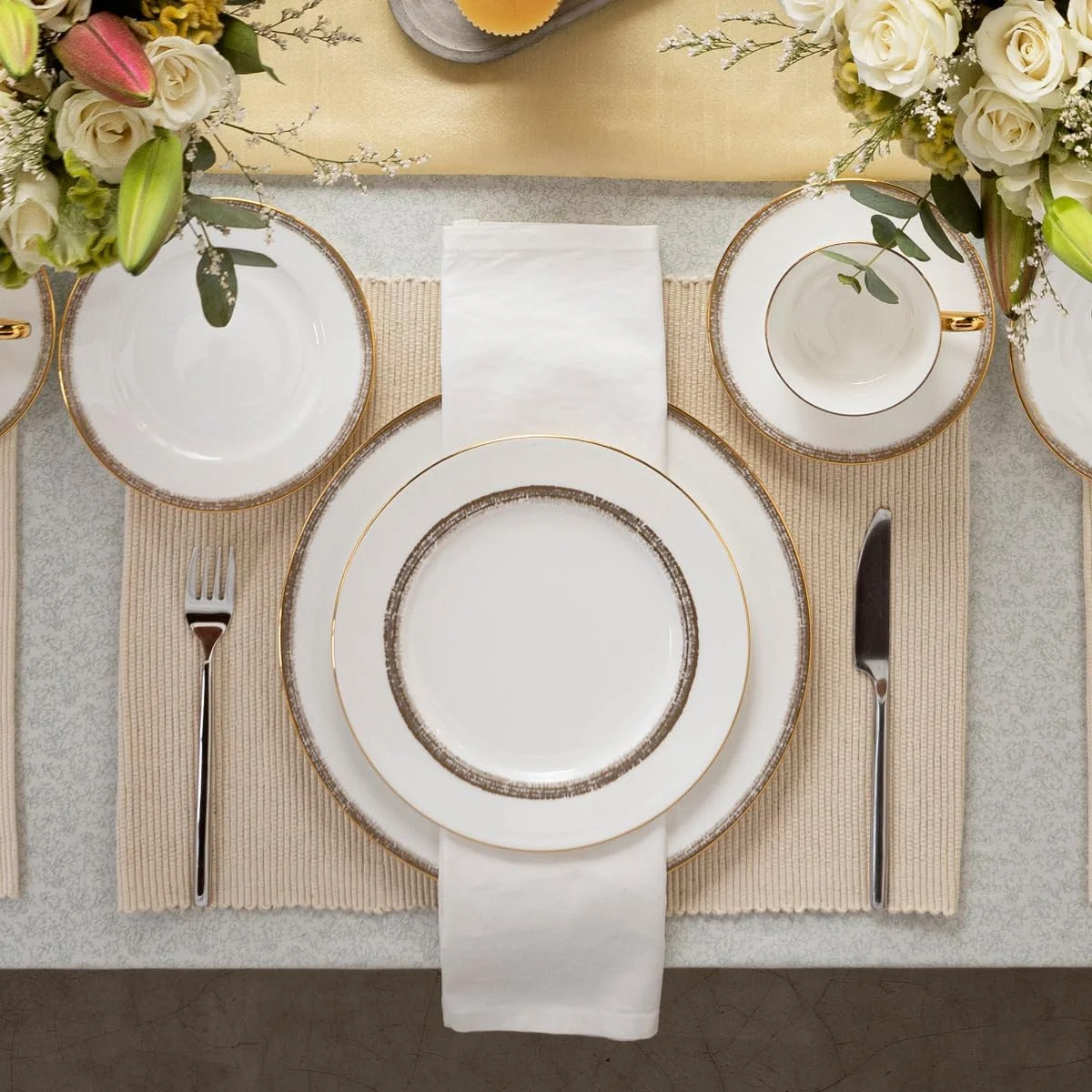 سرویس غذاخوری 5 تکه نورitake Haku سفید سرویس غذاخوری 5 تکه نورitake Haku سفید