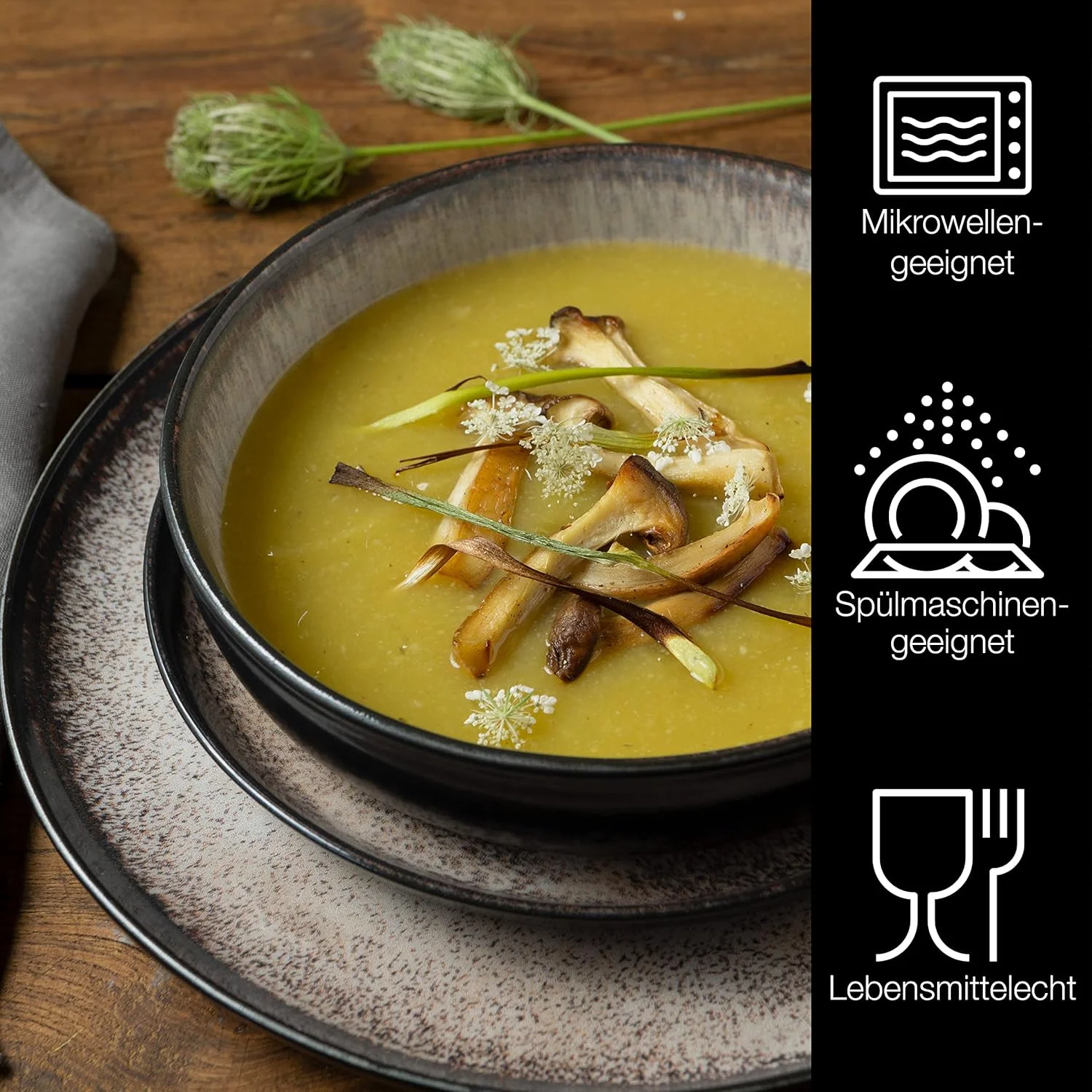 ست ظروف سرامیکی غذاخوری 18 پارچه Moritz & Moritz برای 6 نفر - ست بشقاب و کاسه شیک آشپزخانه برای 6 نفر به رنگ بژ - 6 عدد بشقاب غذاخوری، 6 عدد بشقاب سوپ خوری، 6 عدد بشقاب دسر خوری - قابل شستشو در ماشین ظرفشویی و قابل استفاده در مایکروویو ست ظروف سرامیکی غذاخوری 18 پارچه Moritz & Moritz برای 6 نفر - ست بشقاب و کاسه شیک آشپزخانه برای 6 نفر به رنگ بژ - 6 عدد بشقاب غذاخوری، 6 عدد بشقاب سوپ خوری، 6 عدد بشقاب دسر خوری - قابل شستشو در ماشین ظرفشویی و قابل استفاده در مایکروویو