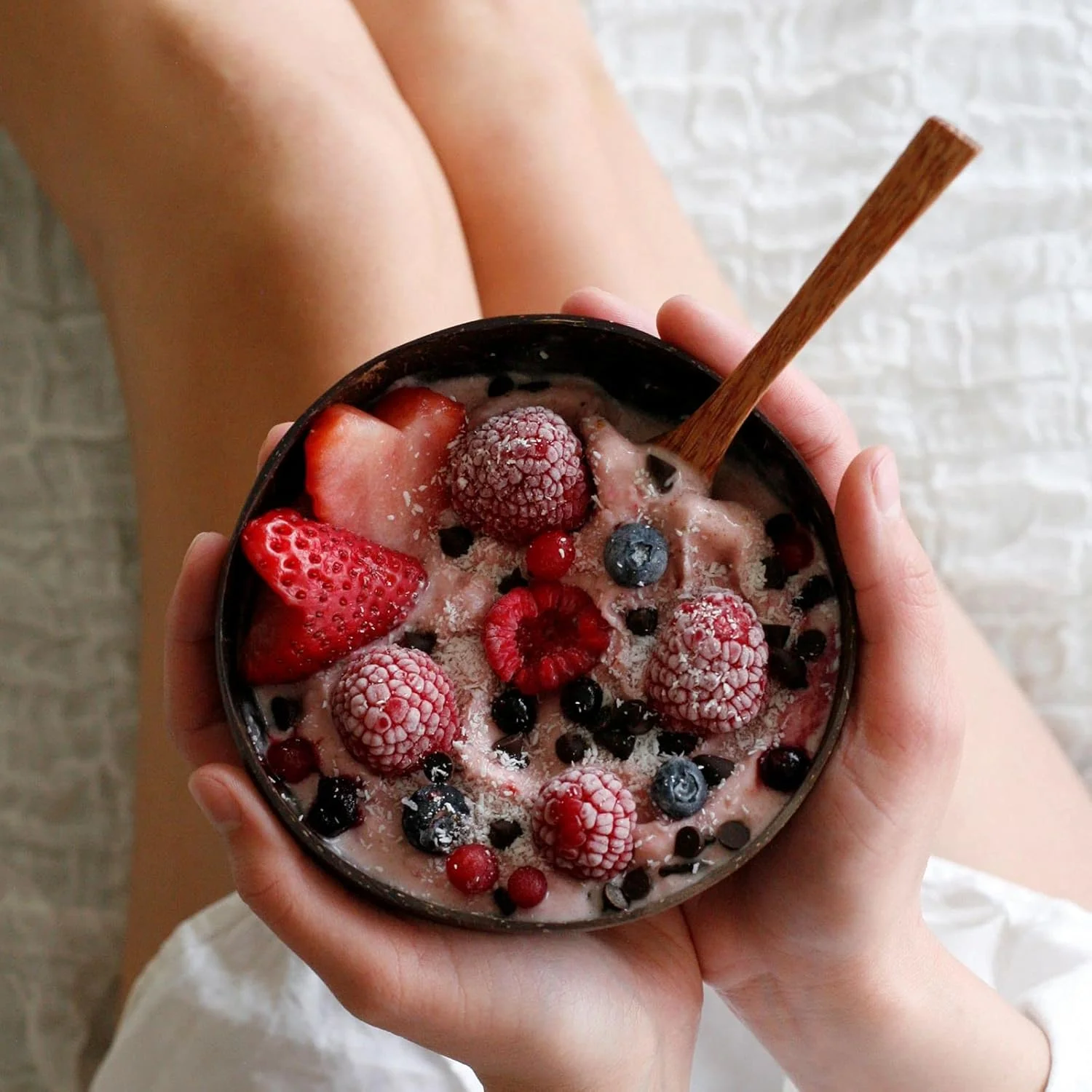 کاسه نارگیل Motith با قاشق چوبی، ست ظروف غذاخوری برای سالاد، اسموتی، آکای، بودا، کاسه های وگان طبیعی... کاسه نارگیل Motith با قاشق چوبی، ست ظروف غذاخوری برای سالاد، اسموتی، آکای، بودا، کاسه های وگان طبیعی...