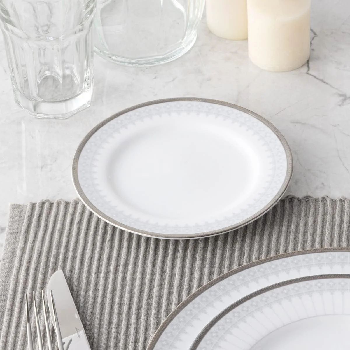 سرویس غذاخوری 5 پارچه نوریتک کلوناد سیلور کلوناد، سفید سرویس غذاخوری 5 پارچه نوریتک کلوناد سیلور کلوناد، سفید