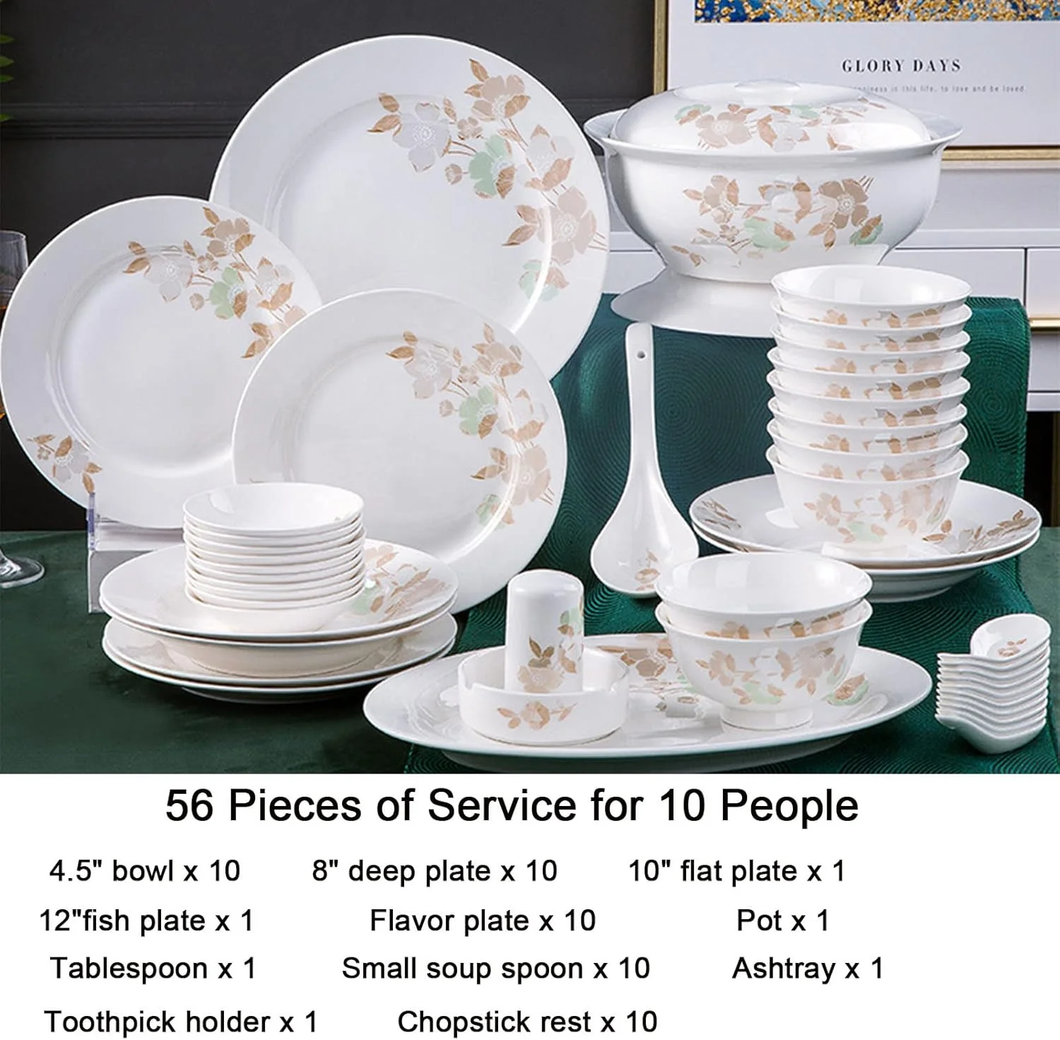 سرویس غذاخوری ظریف به سبک قصر، بشقاب غذاخوری، ست ظروف سرامیکی ۴۲ تکه، ست ظروف چینی استخوانی با لبه یخ زده قرمز - ترکیبی خلاقانه از ظروف چینی سرویس غذاخوری ظریف به سبک قصر، بشقاب غذاخوری، ست ظروف سرامیکی ۴۲ تکه، ست ظروف چینی استخوانی با لبه یخ زده قرمز - ترکیبی خلاقانه از ظروف چینی