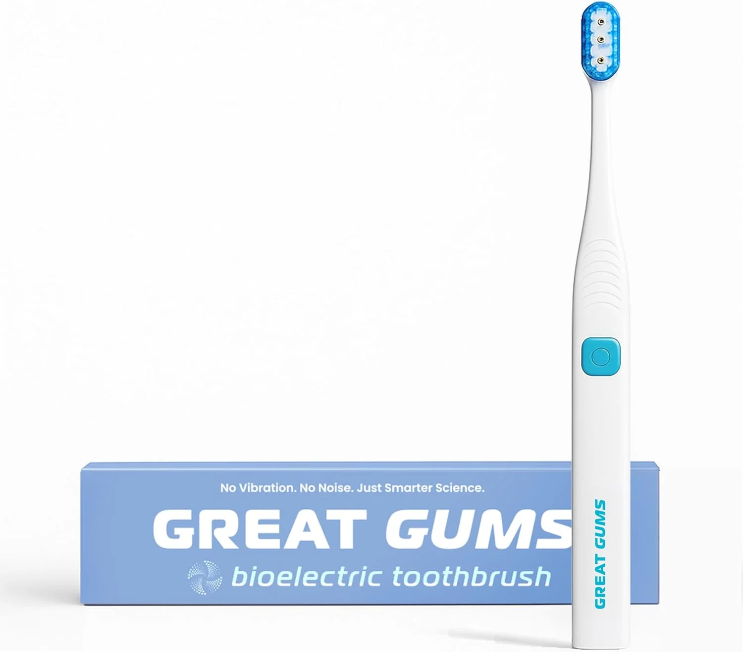 مسواک بایوالکتریک Great Gums | مسواک برقی برای لثه ها و دندان های حساس | برس های نرم | تست شده بالینی | برای نوجوانان و بزرگسالان مسواک بایوالکتریک Great Gums | مسواک برقی برای لثه ها و دندان های حساس | برس های نرم | تست شده بالینی | برای نوجوانان و بزرگسالان