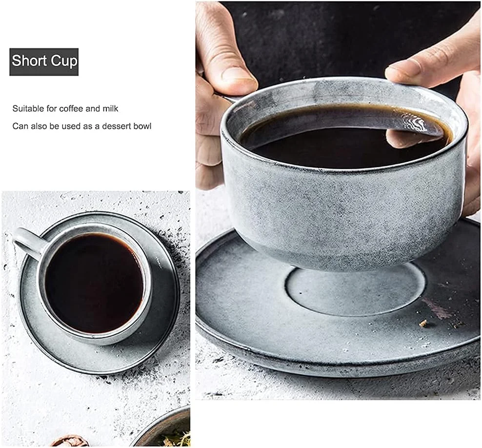 ست ظروف غذاخوری چینی ظریف، ست ظروف با لعاب کوره ای رترو، ست بشقاب و کاسه سرامیکی، سرویس مدرن و خلاقانه وینتیج برای 1/2/6 نفر ست ظروف غذاخوری چینی ظریف، ست ظروف با لعاب کوره ای رترو، ست بشقاب و کاسه سرامیکی، سرویس مدرن و خلاقانه وینتیج برای 1/2/6 نفر