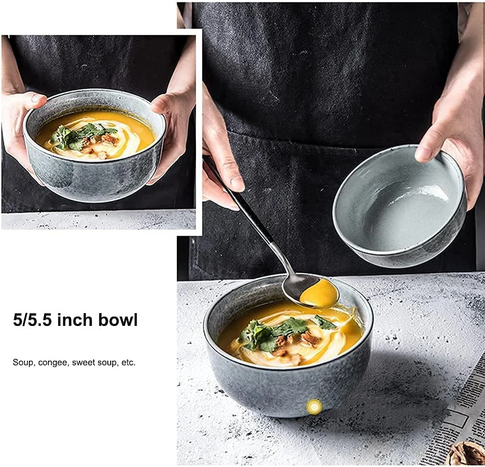 ست ظروف غذاخوری چینی ظریف، ست ظروف با لعاب کوره ای رترو، ست بشقاب و کاسه سرامیکی، سرویس مدرن و خلاقانه وینتیج برای 1/2/6 نفر ست ظروف غذاخوری چینی ظریف، ست ظروف با لعاب کوره ای رترو، ست بشقاب و کاسه سرامیکی، سرویس مدرن و خلاقانه وینتیج برای 1/2/6 نفر